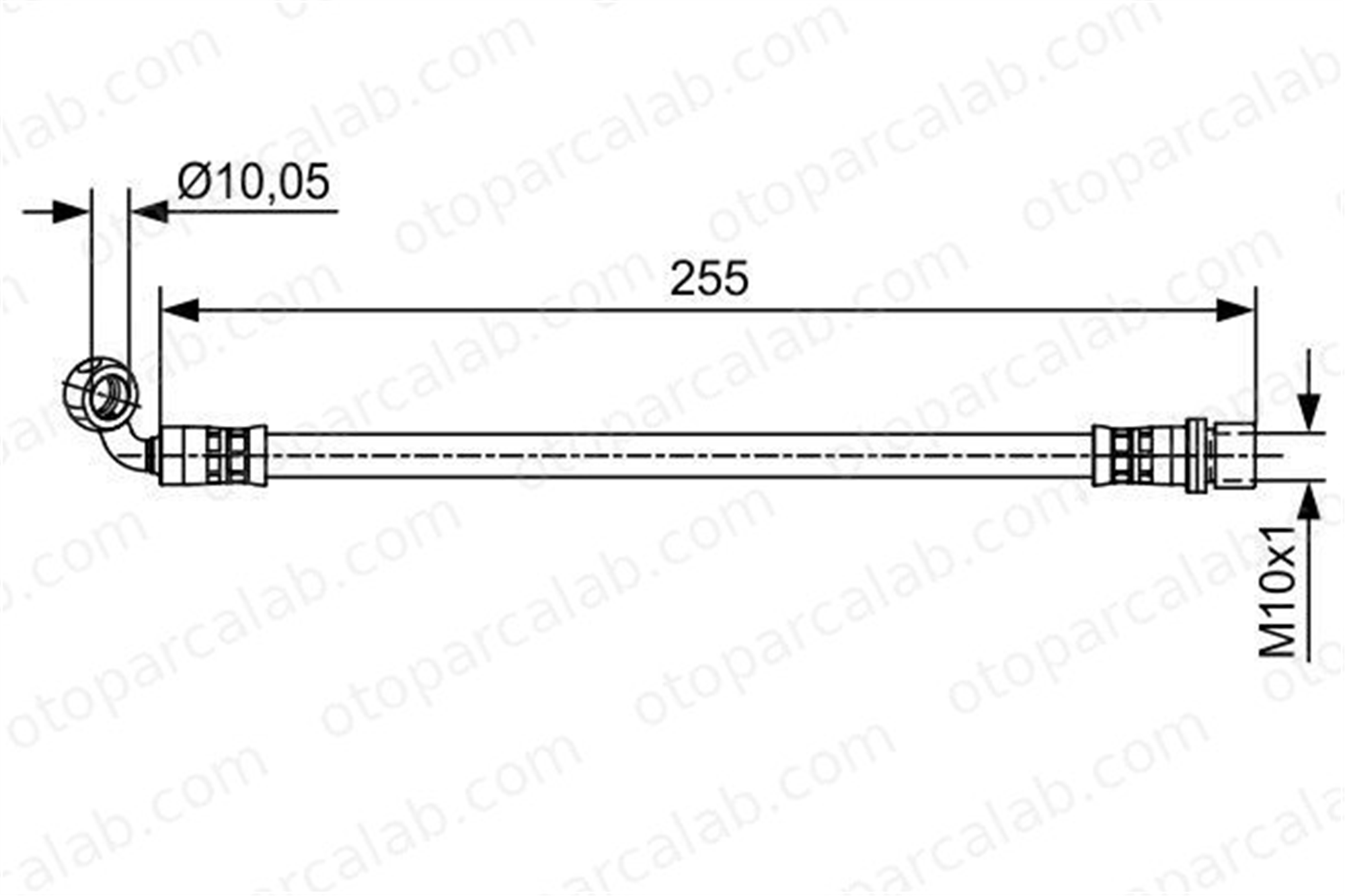 BOSCH 1 987 481 647 Fren Hortumu Arka Sol TOYOTA LAND CRUISER PRADO 9094702D32 9094702F24
