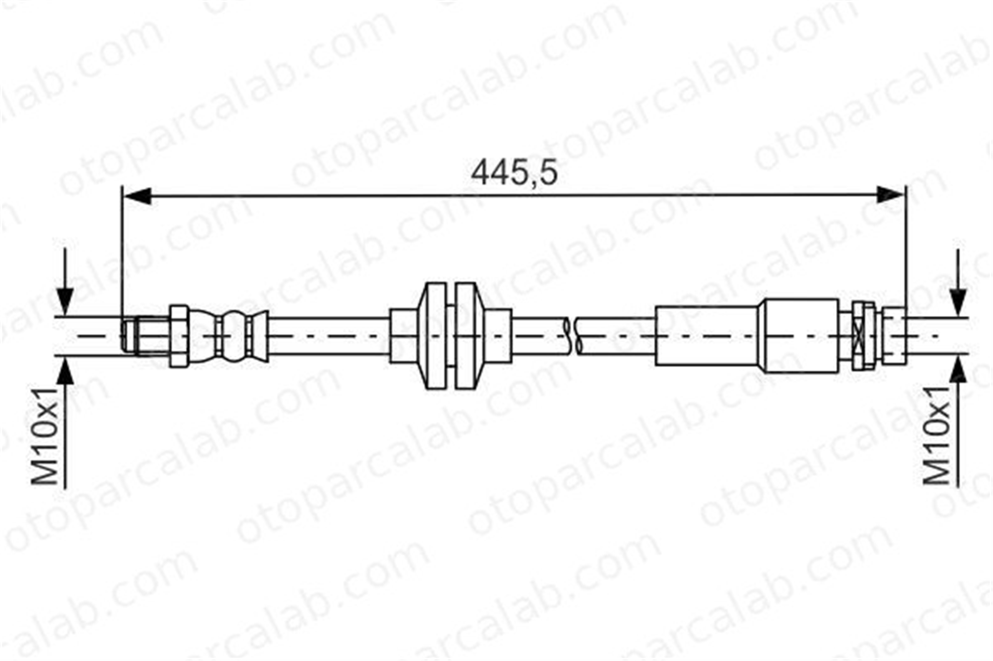 BOSCH 1 987 481 668 Fren Hortumu Arka Sağ veya Sol FORD FOCUS III C-MAX II 1987481668 1681131