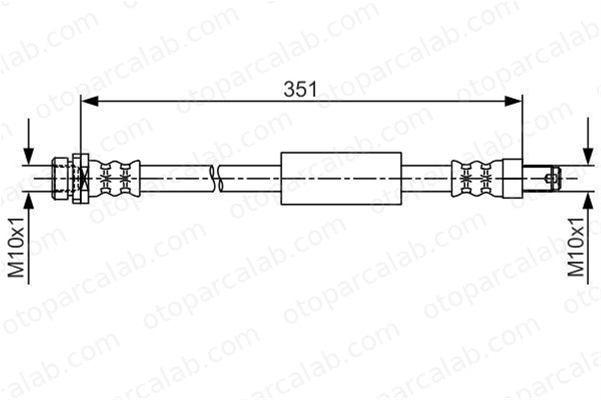 BOSCH 1 987 481 705 Fren Hortumu Arka Sağ veya Sol FORD TRANSIT V363 Minibüs/Otobüs TRANSIT V363 Panelvan/Van 1987481705 1763955