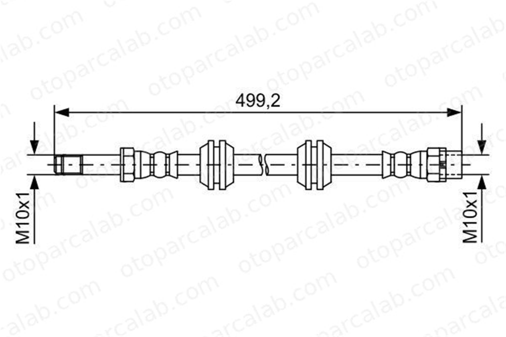 BOSCH 1 987 481 727 Fren Hortumu Arka Sağ veya Sol MINI MINI BMW X2 1987481727 34306798466