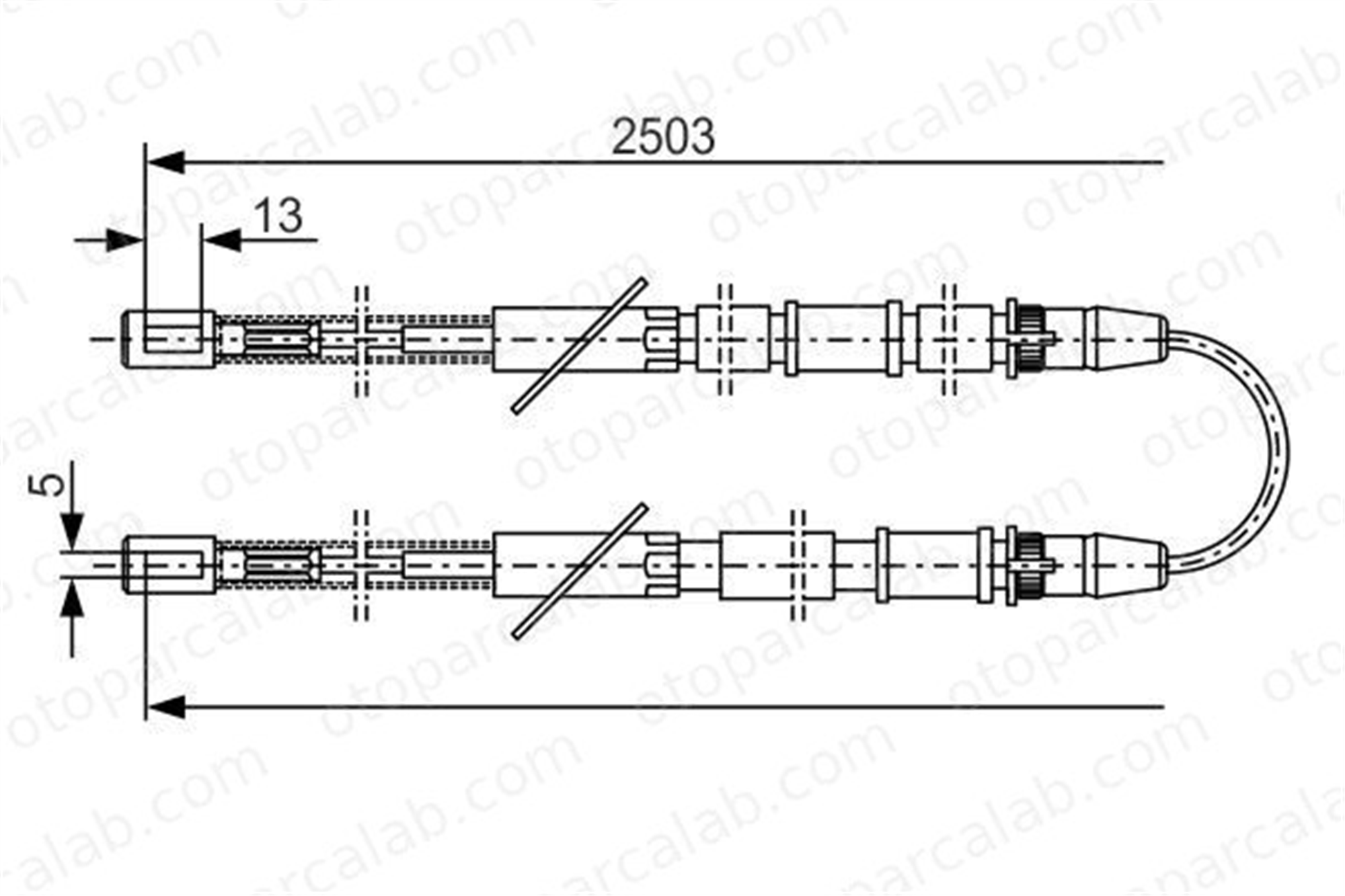BOSCH 1 987 482 009 El Fren Teli Arka Sağ veya Sol LADA NOVA TOSCANA 1987482009 21013508180