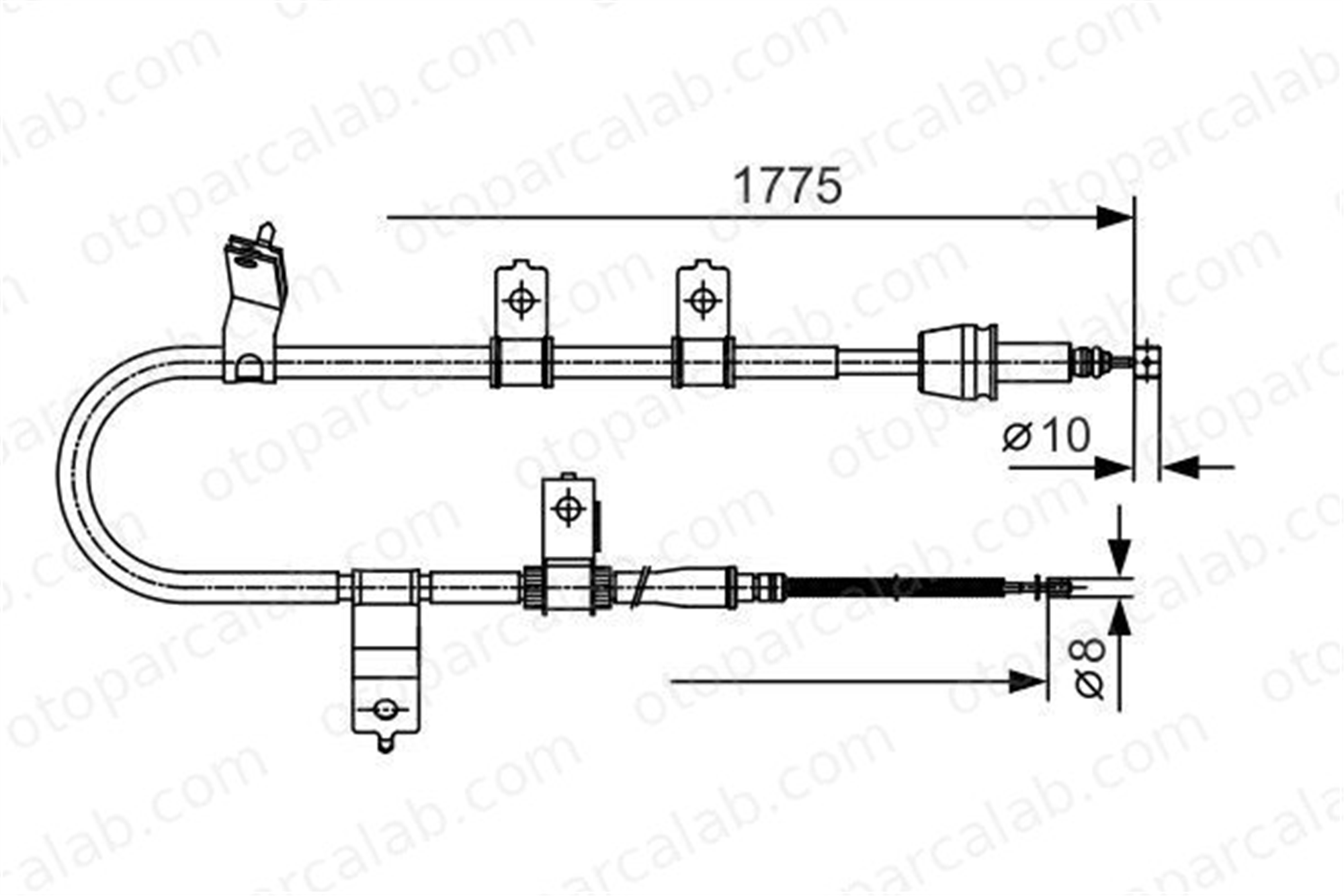 BOSCH 1 987 482 077 El Fren Teli Arka Sol HYUNDAI SANTA FÉ I 1987482077 5991326150