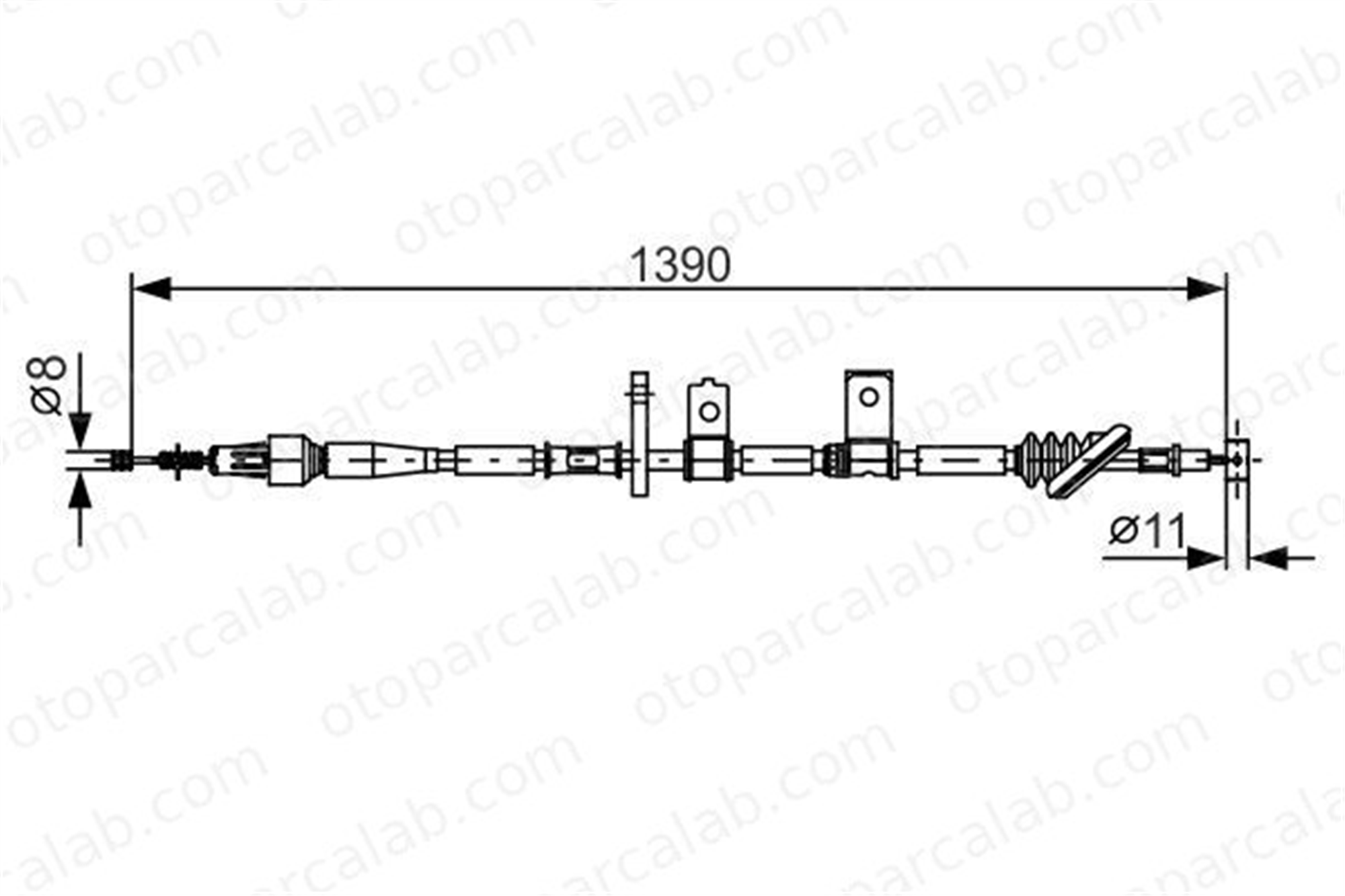 BOSCH 1 987 482 090 El Fren Teli Arka Sağ SUZUKI GRAND VITARA I GRAND VITARA I Açık arazi aracı 5441065D00 5441065D00000