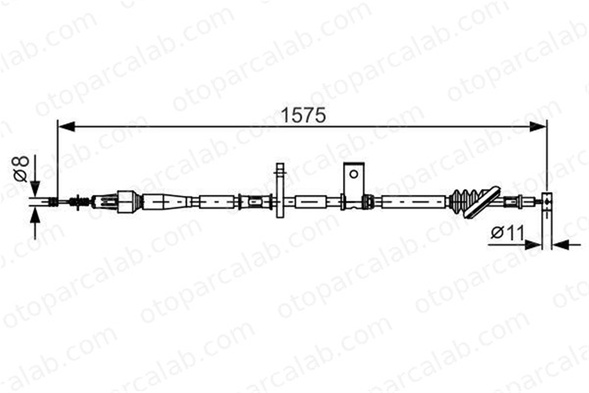 BOSCH 1 987 482 095 El Fren Teli Arka Sol SUZUKI GRAND VITARA I 1987482095 5442065D10000