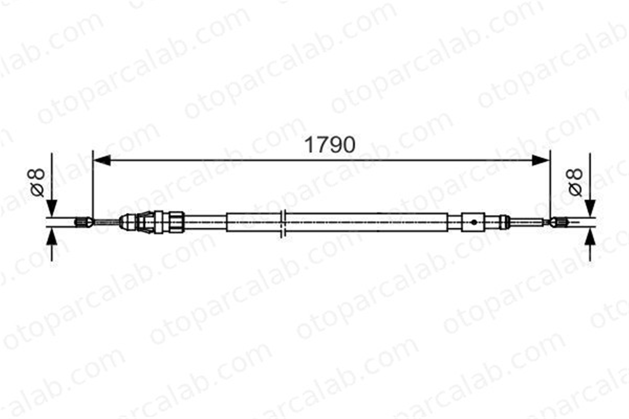 BOSCH 1 987 482 112 El Fren Teli Arka Sağ veya Sol CITROËN C3 I C3 Pluriel 9680318480 474614