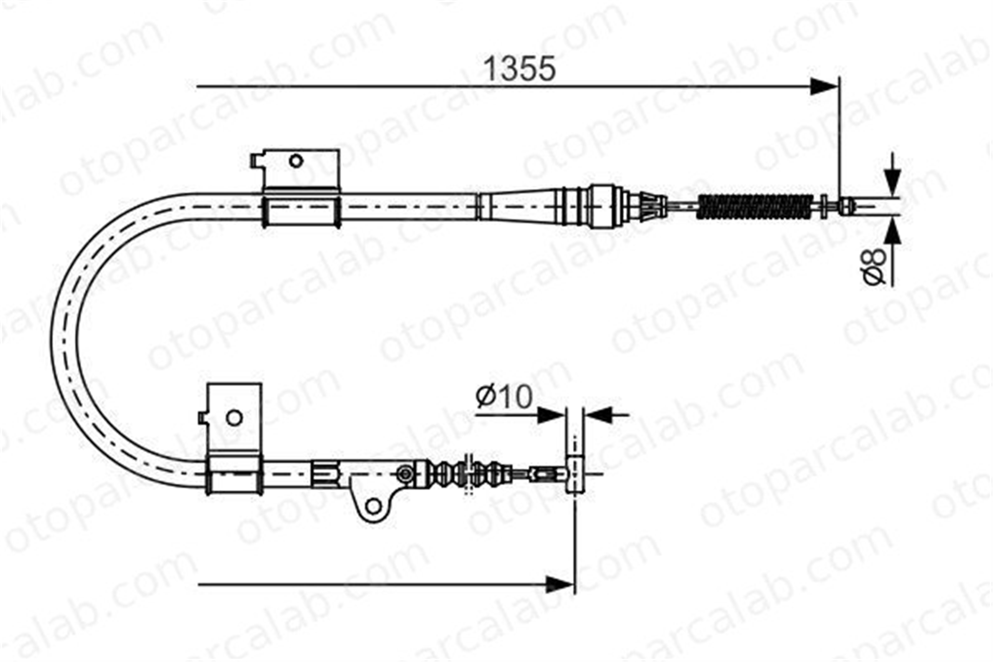 BOSCH 1 987 482 152 El Fren Teli Arka Sağ FORD MAVERICK NISSAN TERRANO II 365300F001 1961866
