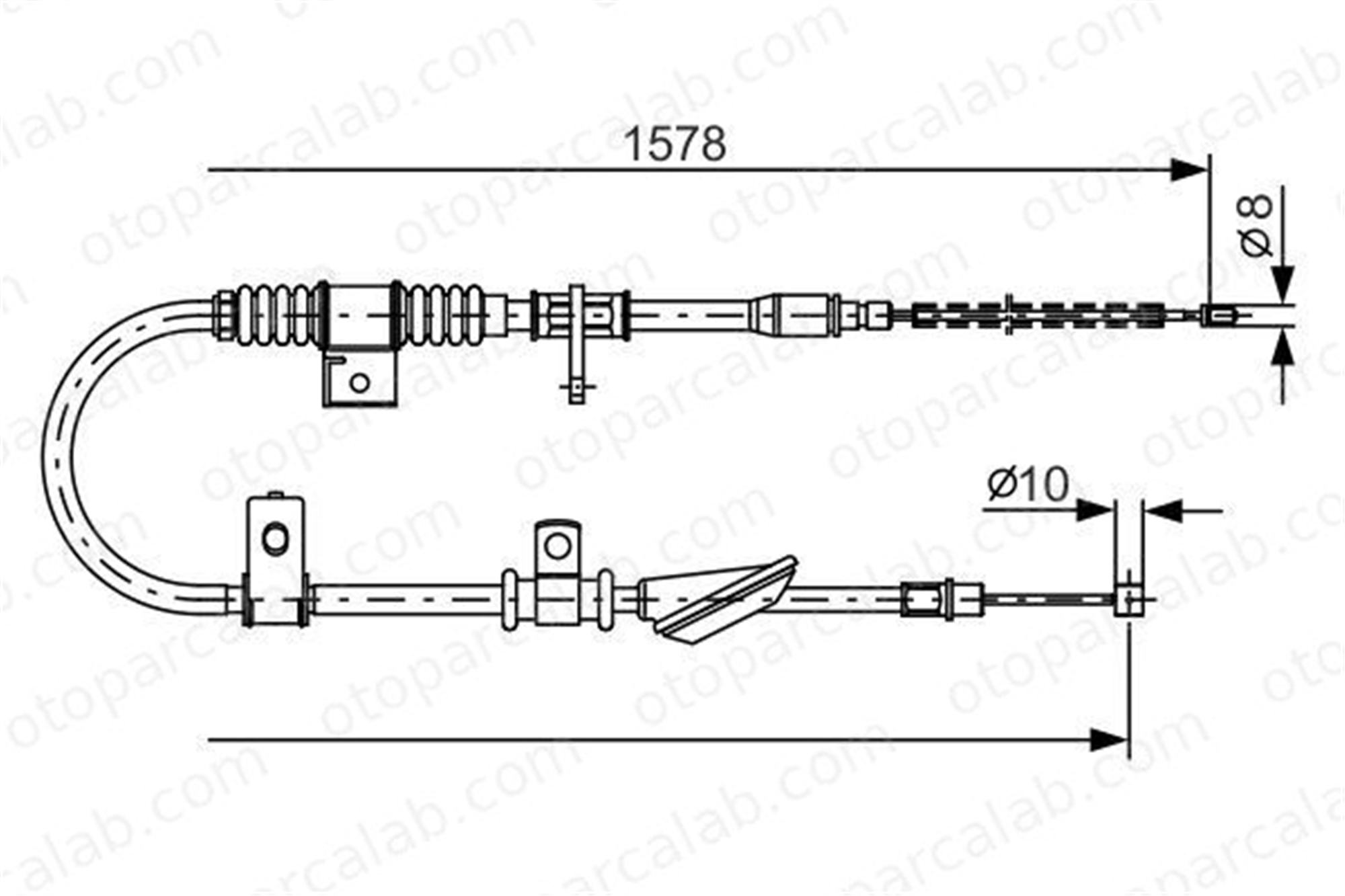 BOSCH 1 987 482 168 El Fren Teli Arka Sol HYUNDAI LANTRA II Station wagon LANTRA II 5976029001