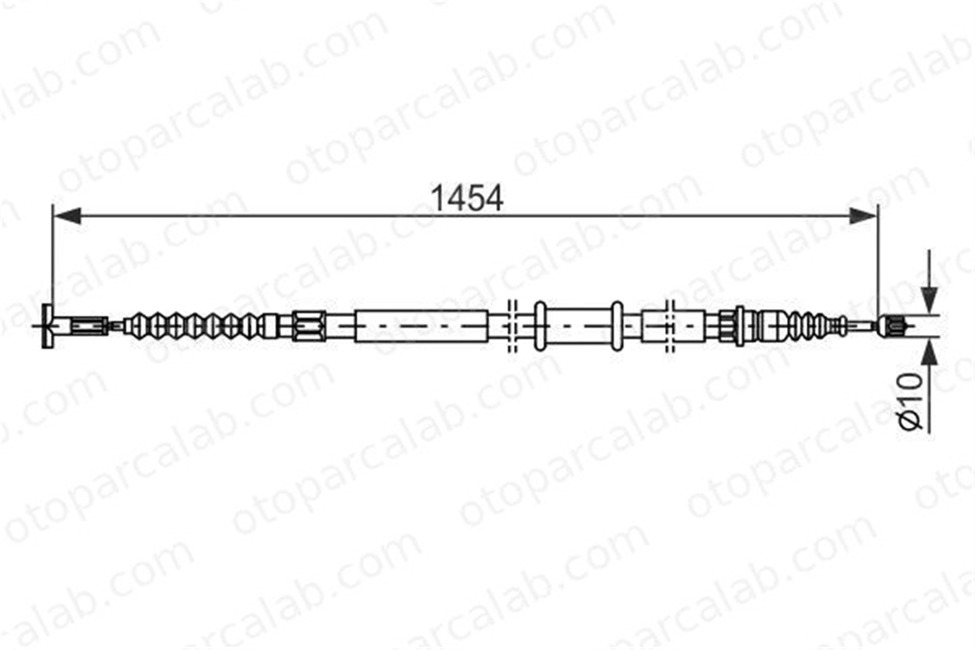 BOSCH 1 987 482 179 El Fren Teli Arka Sağ FIAT MAREA MAREA Weekend 46460478 46414286