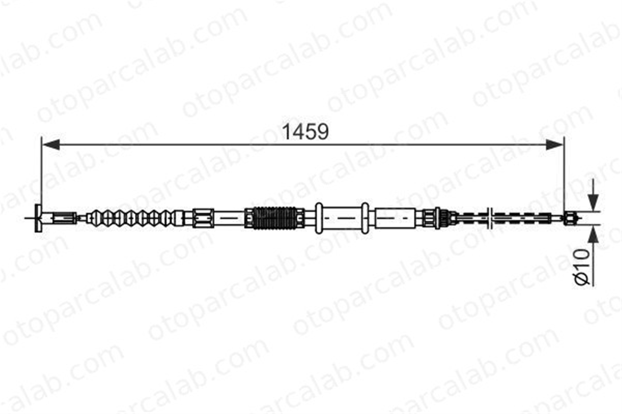 BOSCH 1 987 482 180 El Fren Teli Arka Sol FIAT MAREA Weekend ALFA ROMEO 146 46463910