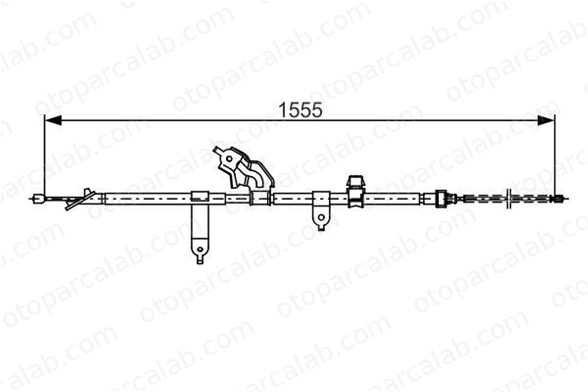 BOSCH 1 987 482 221 El Fren Teli Arka Sol TOYOTA YARIS DAIHATSU CHARADE VIII 1987482221 464300D050