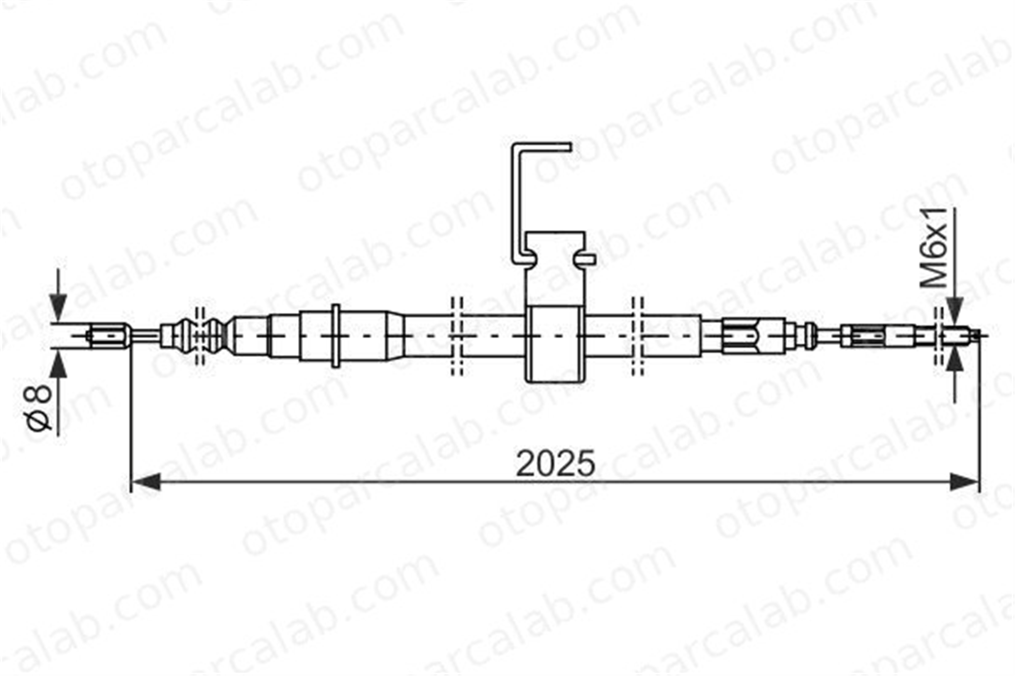 BOSCH 1 987 482 256 El Fren Teli Arka Sol SAAB 9000 9000 Hatchback 8967481 8967630