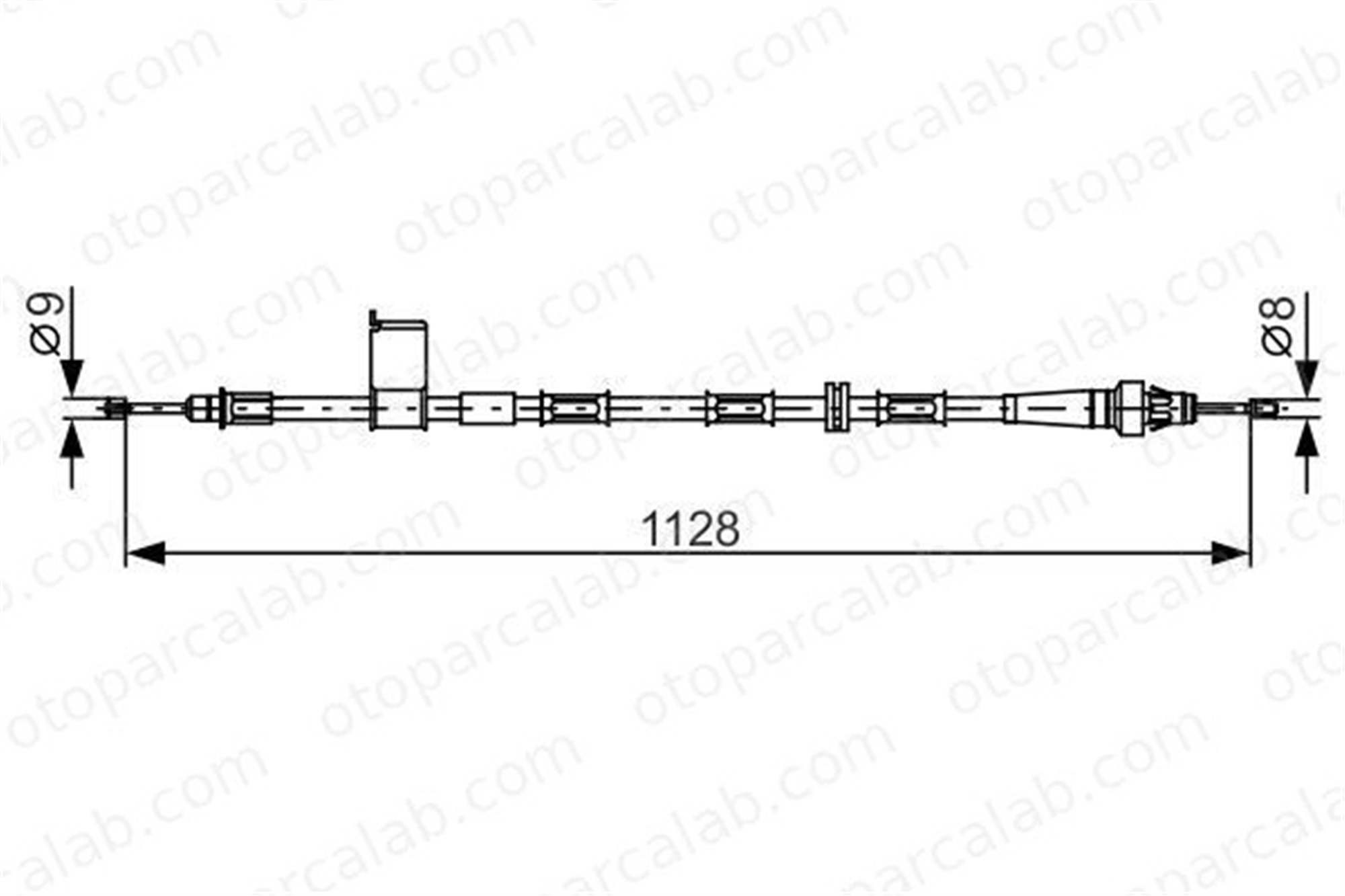 BOSCH 1 987 482 363 El Fren Teli Arka Sağ JEEP GRAND CHEROKEE II 52128118AC 5218118AF