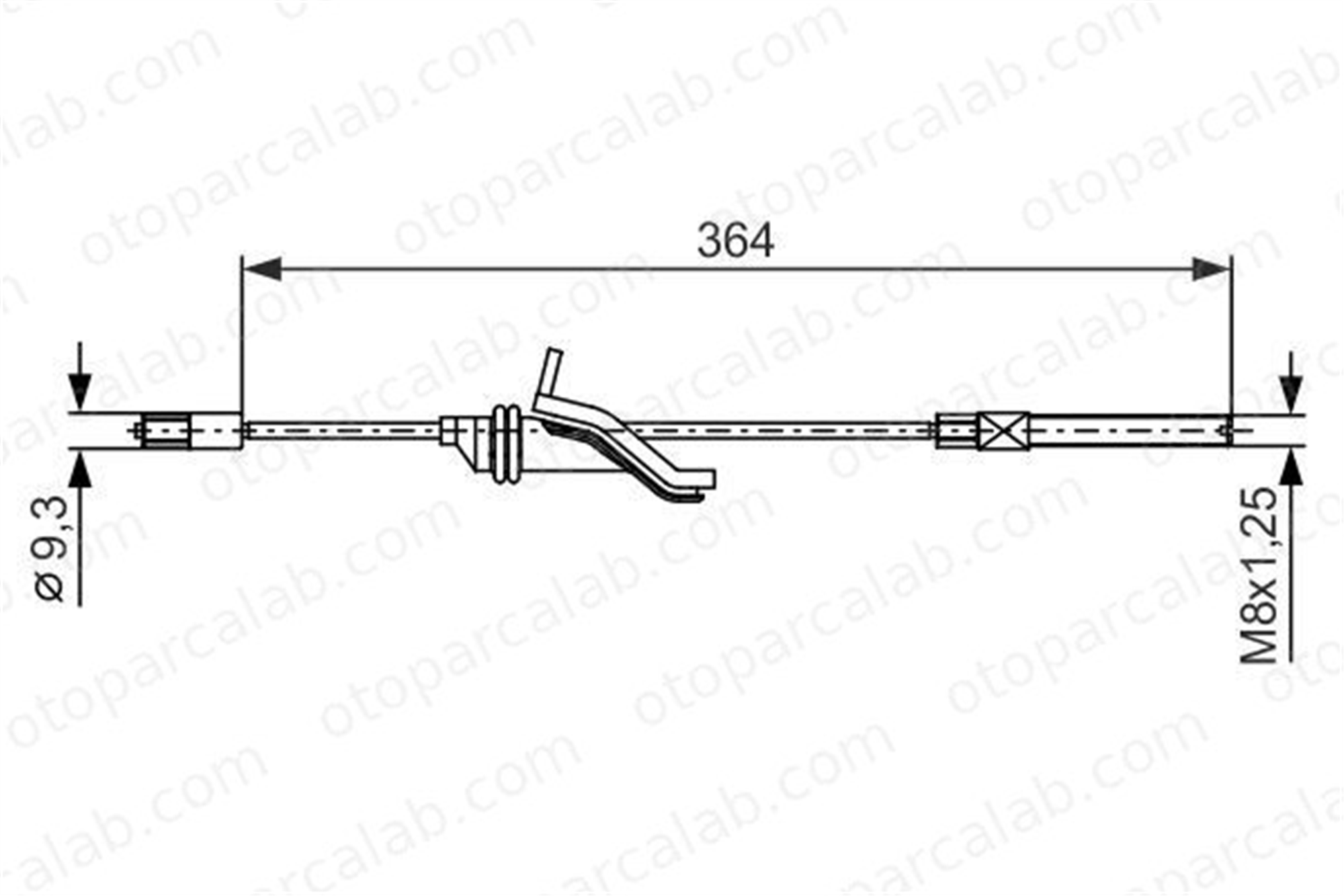BOSCH 1 987 482 371 El Fren Teli Ön Sağ veya Sol FORD C-MAX II GRAND C-MAX 1987482371 1694256