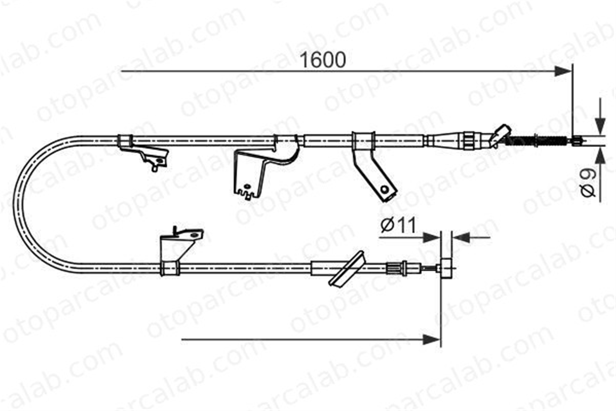 BOSCH 1 987 482 428 El Fren Teli Arka Sol OPEL AGILA SUZUKI SPLASH 1987482428 4709864