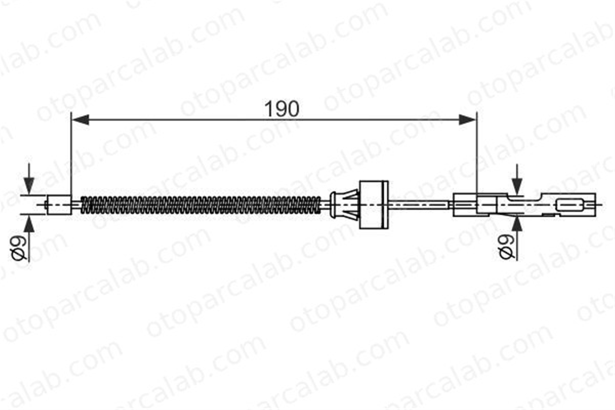 BOSCH 1 987 482 561 El Fren Teli Arka Sağ veya Sol FORD ECOSPORT 1987482561 1782872