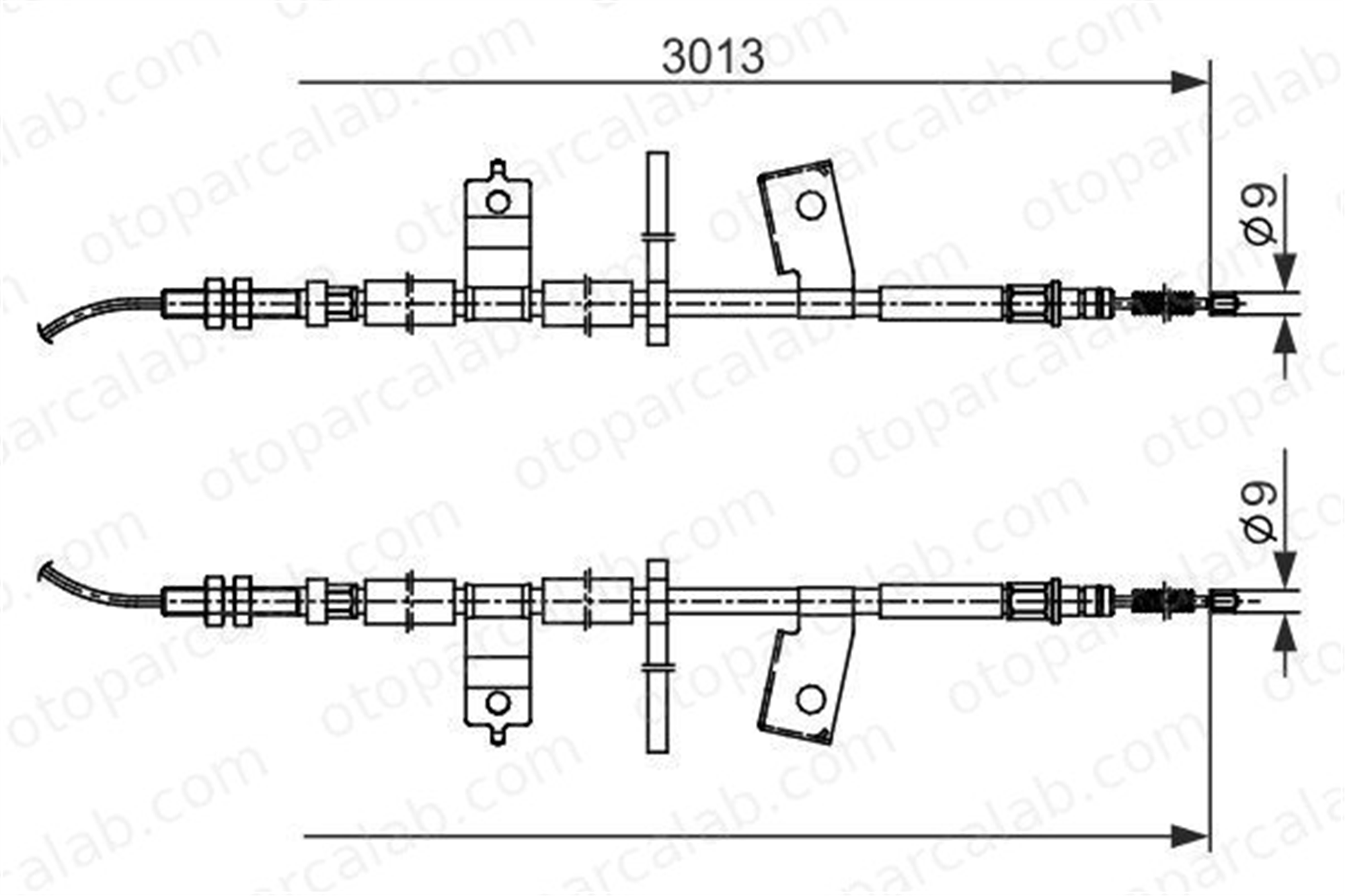 BOSCH 1 987 482 585 El Fren Teli Arka Sağ veya Sol CHEVROLET MATIZ SPARK 1987482585 96482028