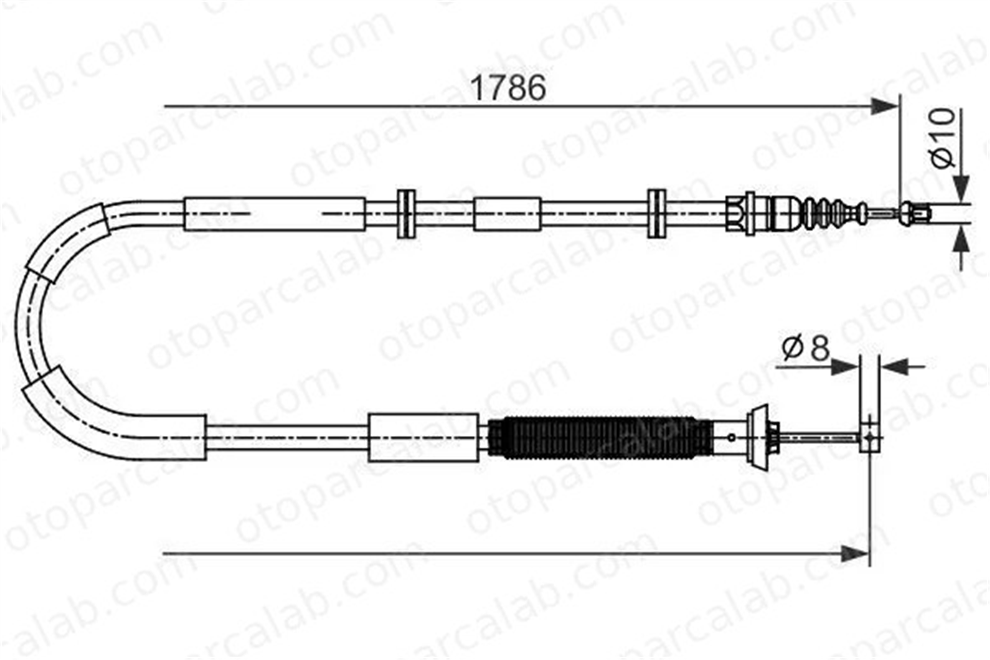 BOSCH 1 987 482 589 El Fren Teli Arka Sol FIAT STILO BRAVO II 51702642