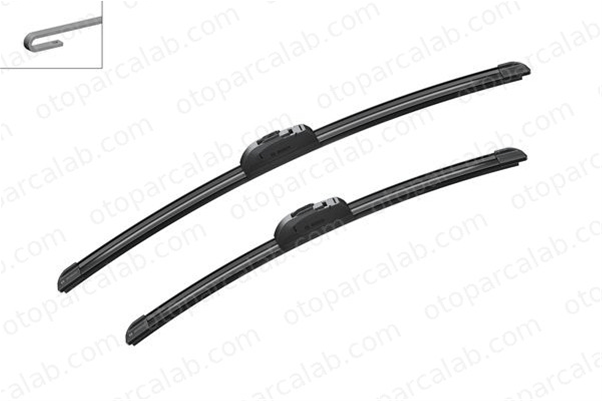 BOSCH 3 397 118 901 Silecek Süpürgesi Ön 530/450 mm - 21/18 inç RENAULT CLIO II SEAT IBIZA III 3397118901