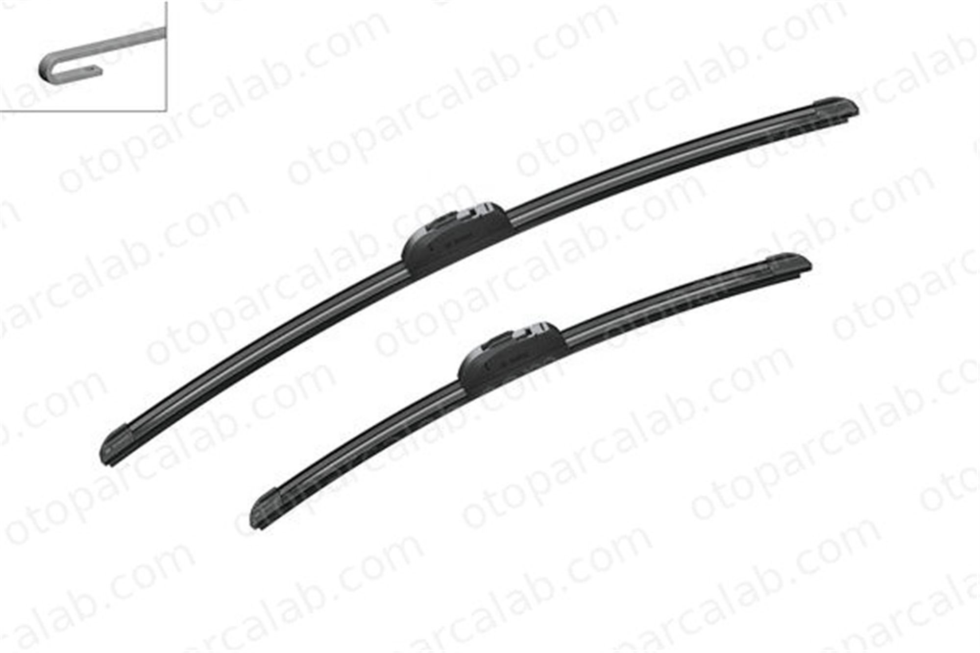 BOSCH 3 397 118 908 Silecek Süpürgesi Ön 600/450 mm - 24/18 inç RENAULT MEGANE II MEGANE II Sedan 3397118908 13277083