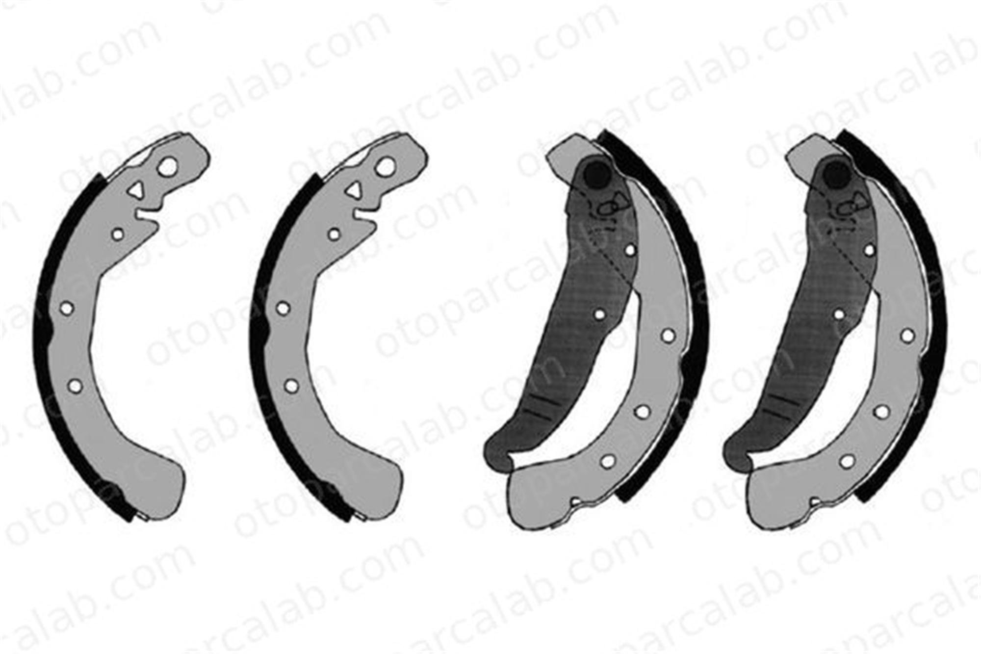BOSCH F 026 004 658 Fren Pabuçlu Balata Arka ROVER 200 II Hatchback 400 II 4431ST3E00 04431ST3E00
