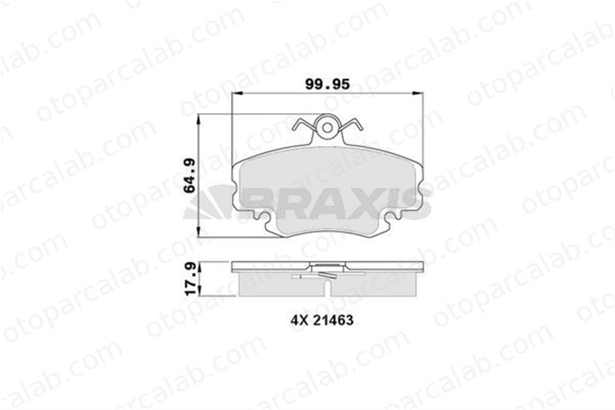 BRAXIS AA0338 Fren Disk Balata Ön PEUGEOT 309 II 205 II 425310 6001547619