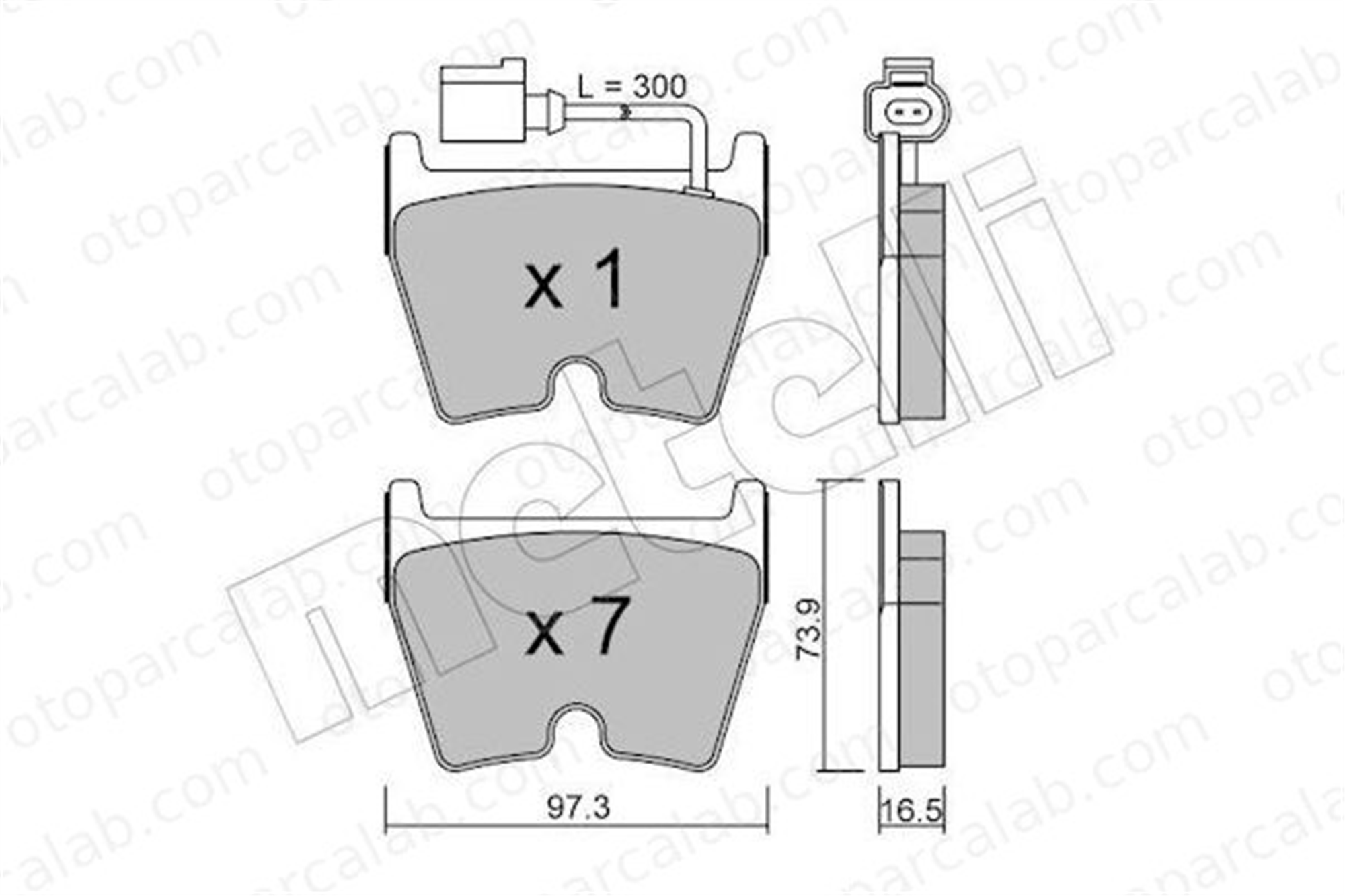 BRAXIS AA0584 Fren Disk Balata Ön AUDI Q3 A3 Sportback 8U0698151F 8U0698151G