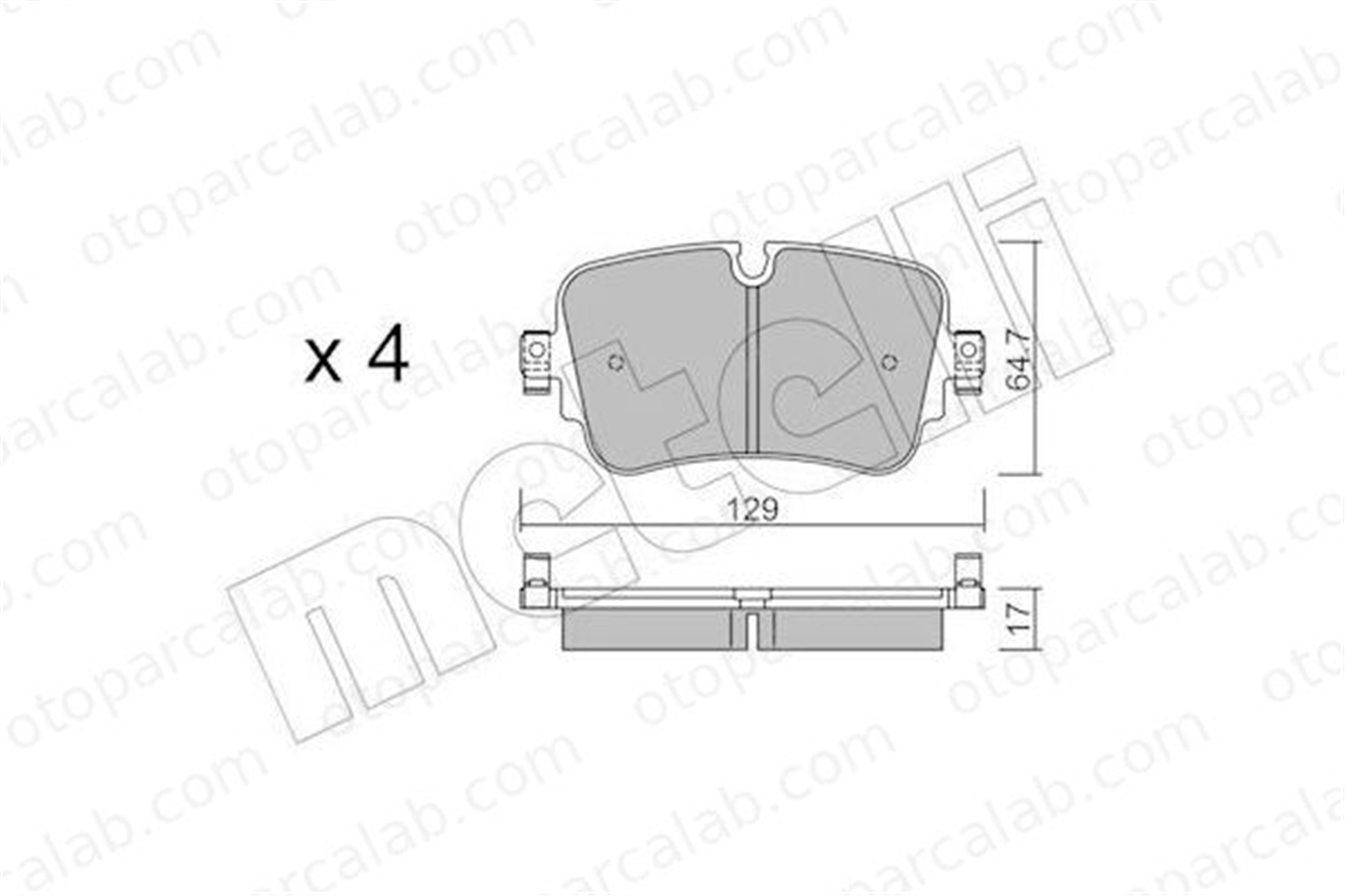 BRAXIS AA0974 Fren Disk Balata Arka AUDI Q7 A8 D5 4M0698451P 4M0698451M