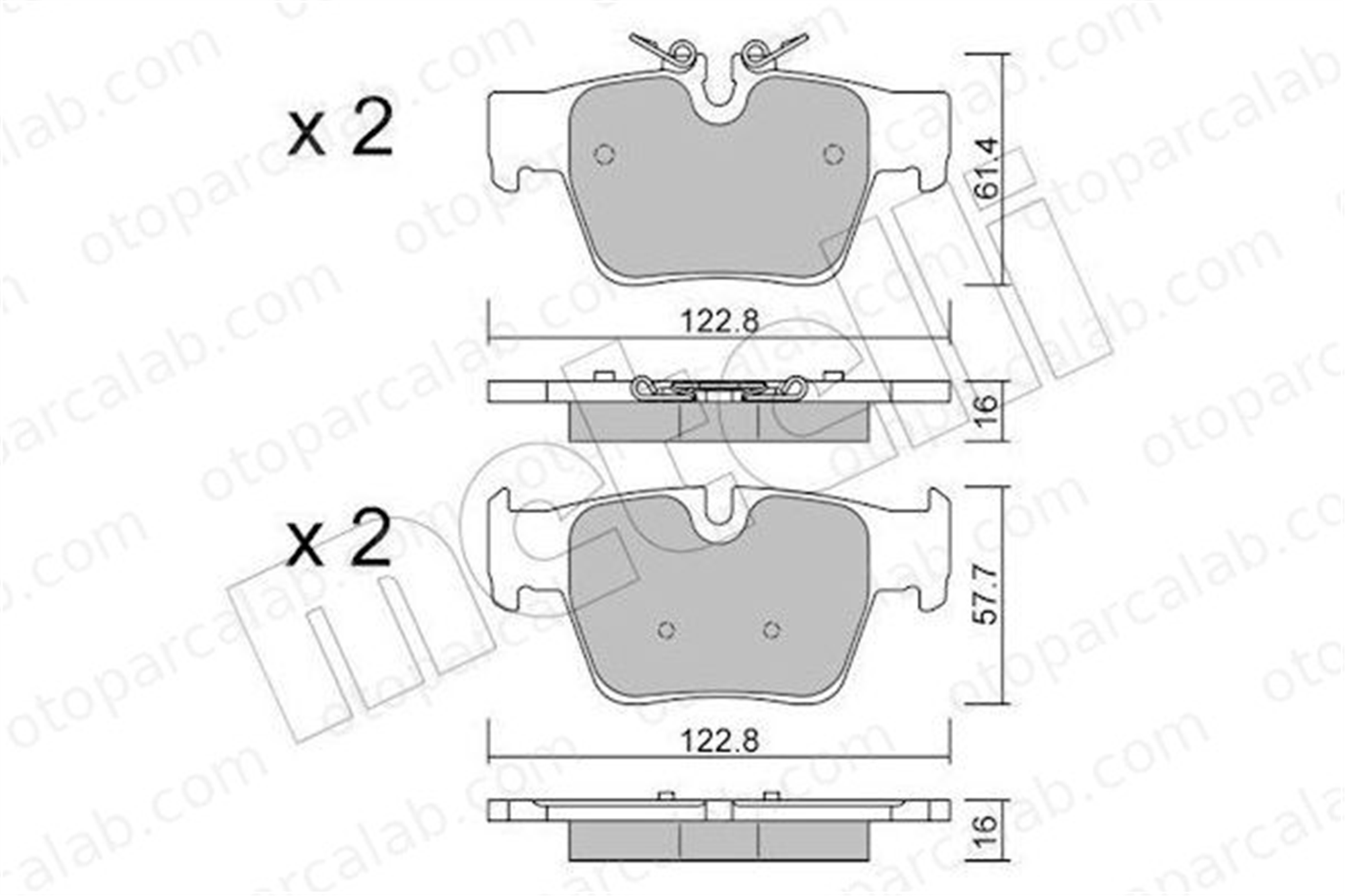 BRAXIS AB0795 Fren Disk Balata Arka BMW 5 34208842964