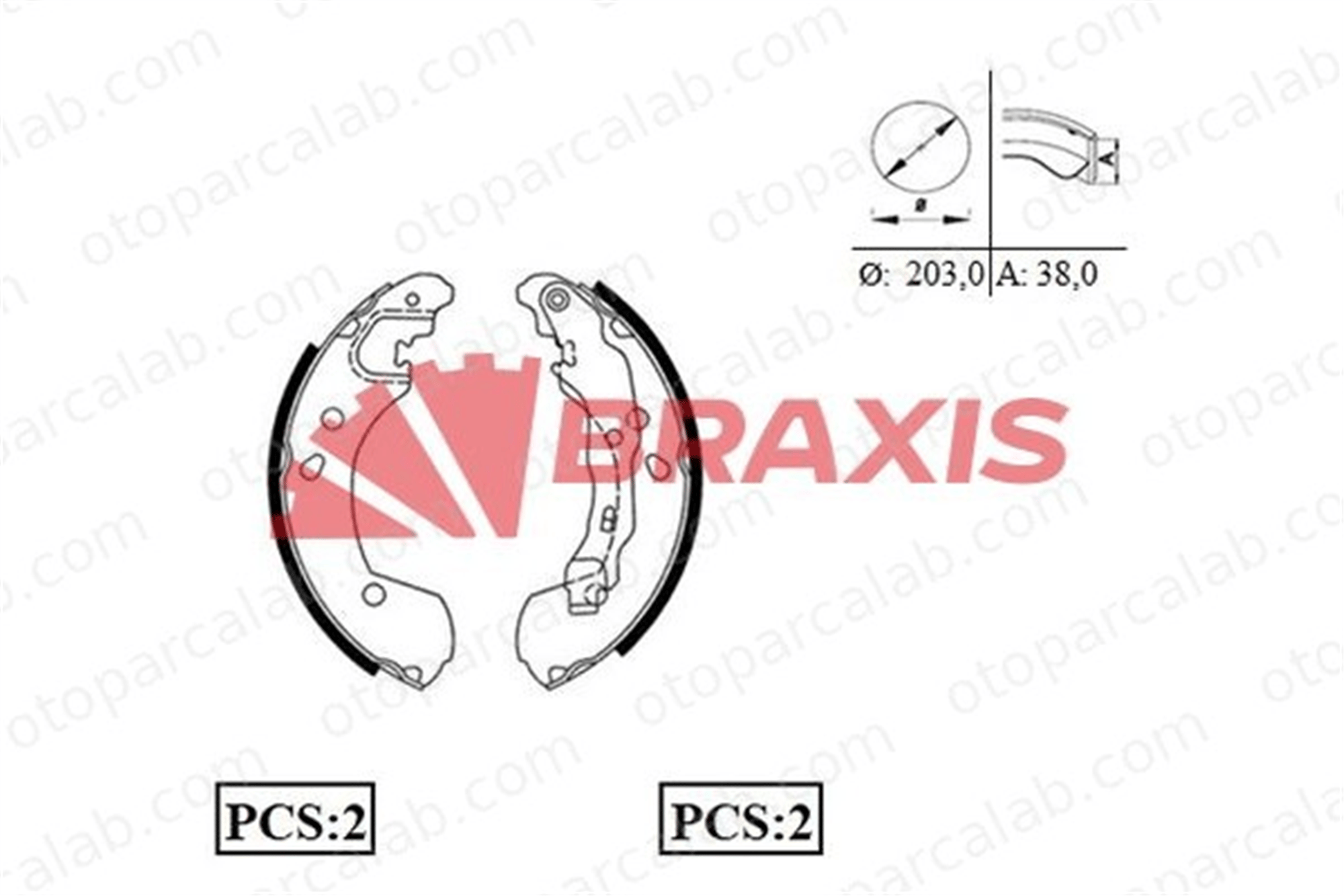 BRAXIS AC0087 Fren Pabuçlu Balata Arka BMW 3 Z3 Roadster 44060 34411160729