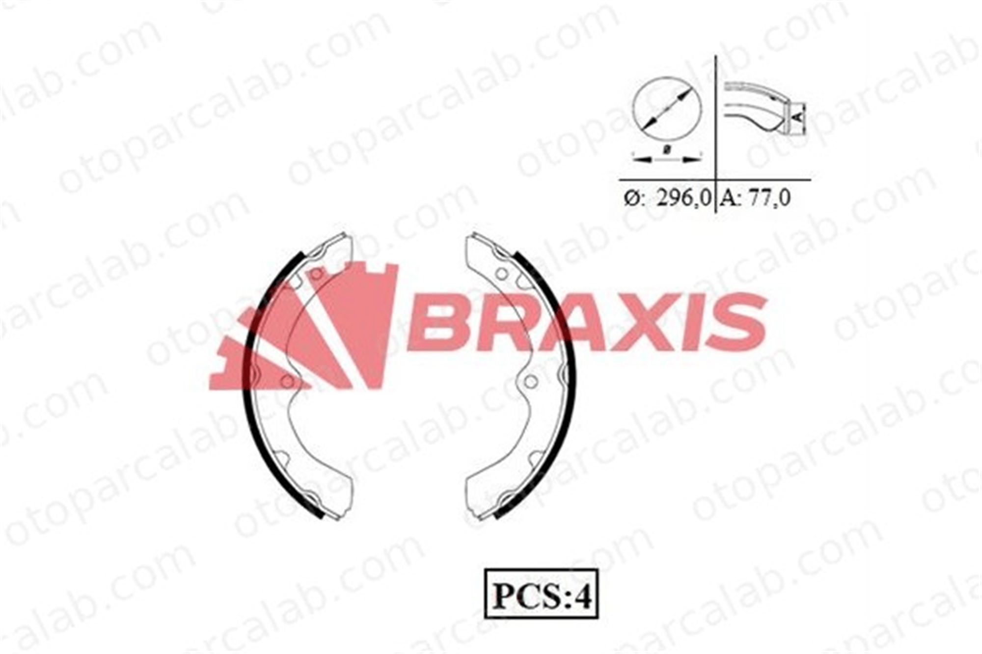 BRAXIS AC0091 Fren Pabuçlu Balata Arka FORD RANGER MAZDA B-SERIE 3645890 1454551