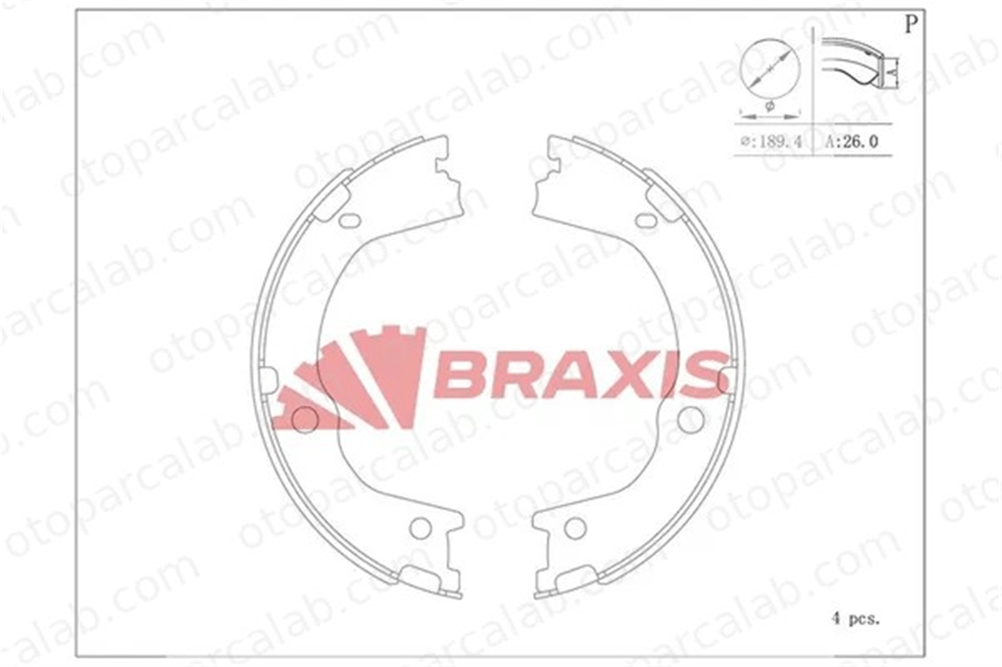 BRAXIS AC0186 El Fren Balatası KIA SORENTO II HYUNDAI SANTA FÉ II 583052PA00 4833A34010