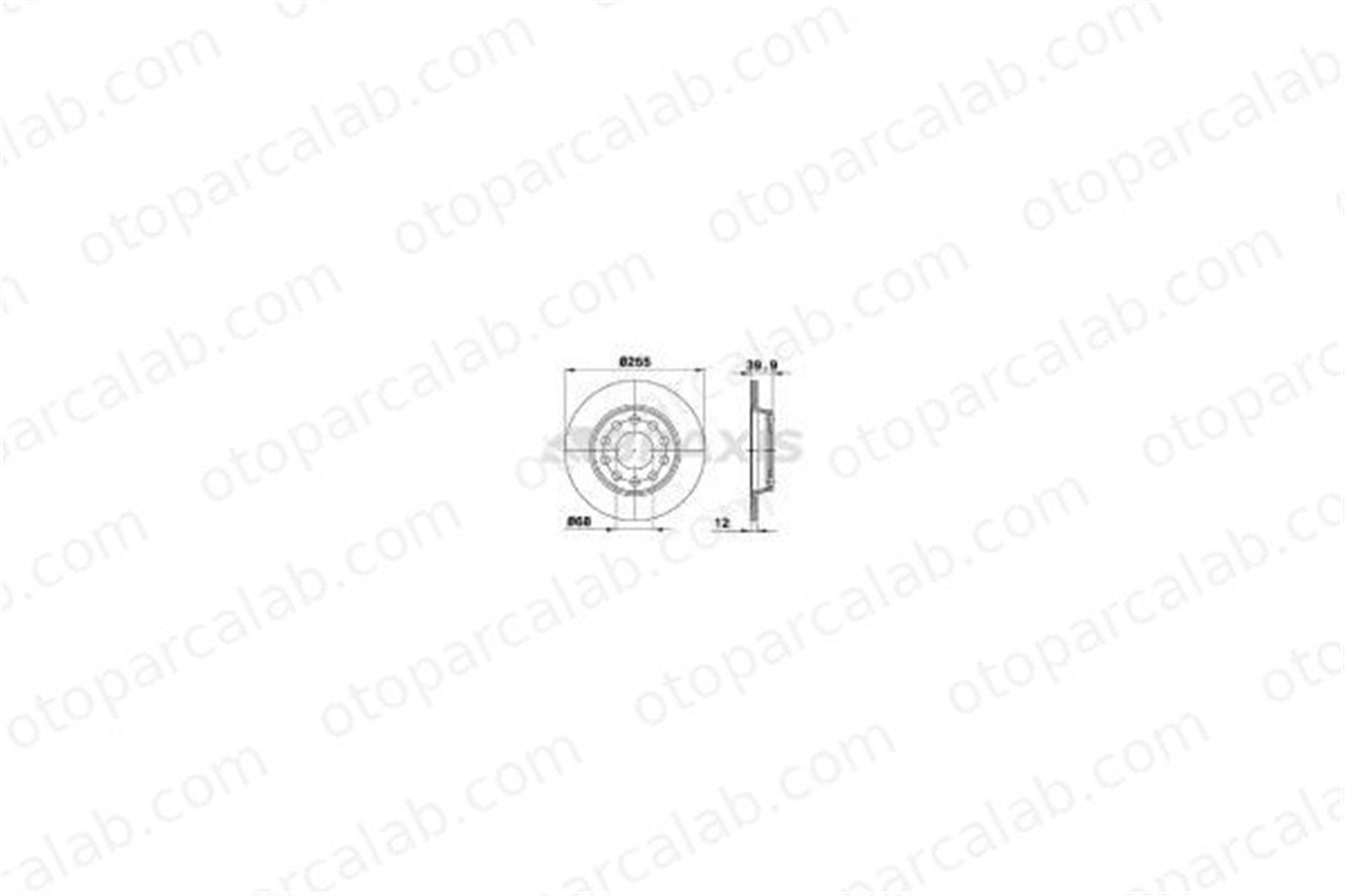 BRAXIS AE0178 Fren Disk Ayna Arka Sağ ve Sol AUDI A4 B7 Avant A4 B7 8E0615601Q