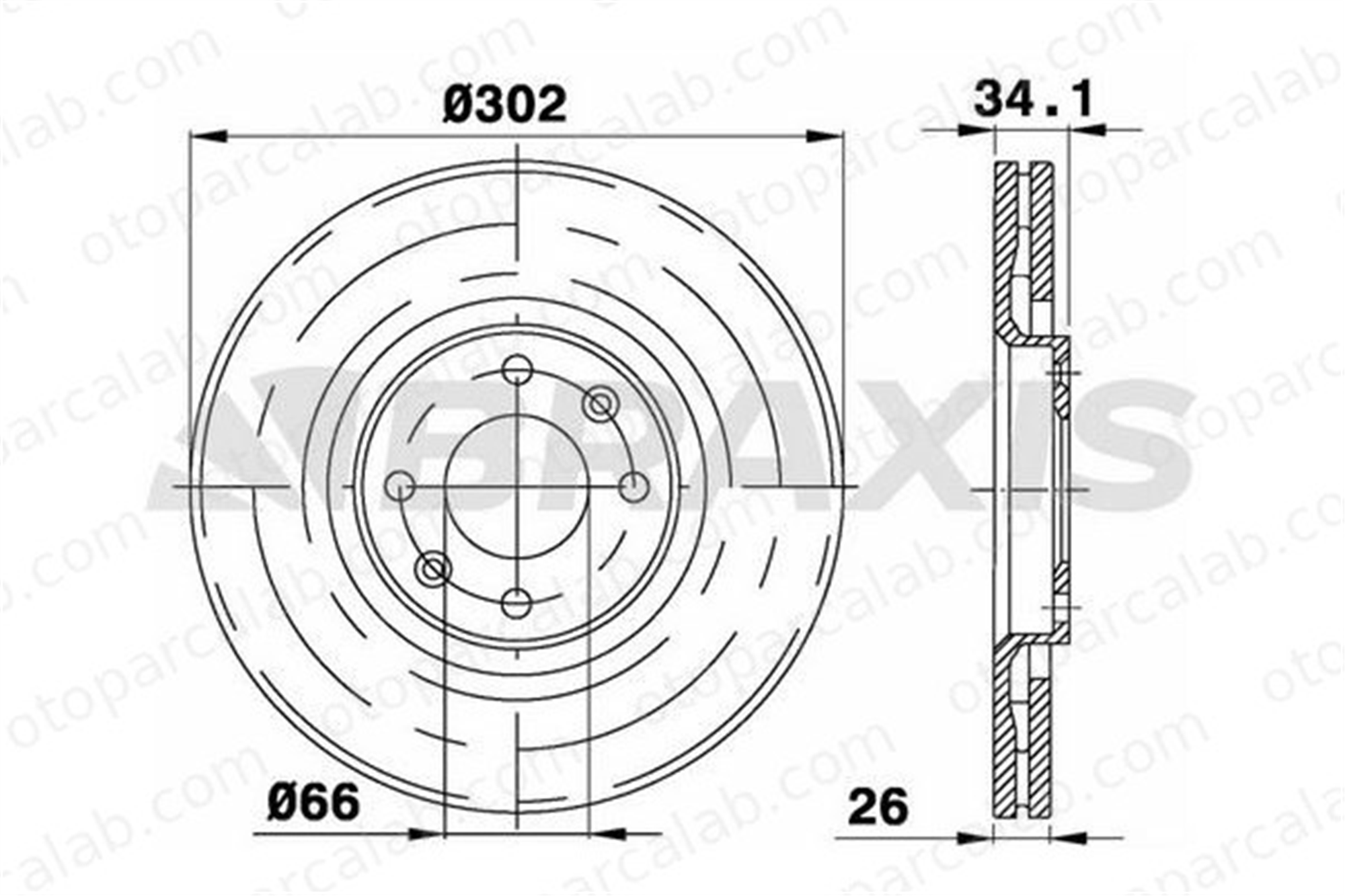 BRAXIS AE0222 Fren Disk Ayna Ön Sağ ve Sol PEUGEOT 208 II CITROËN C4 PICASSO I MPV 9687602180