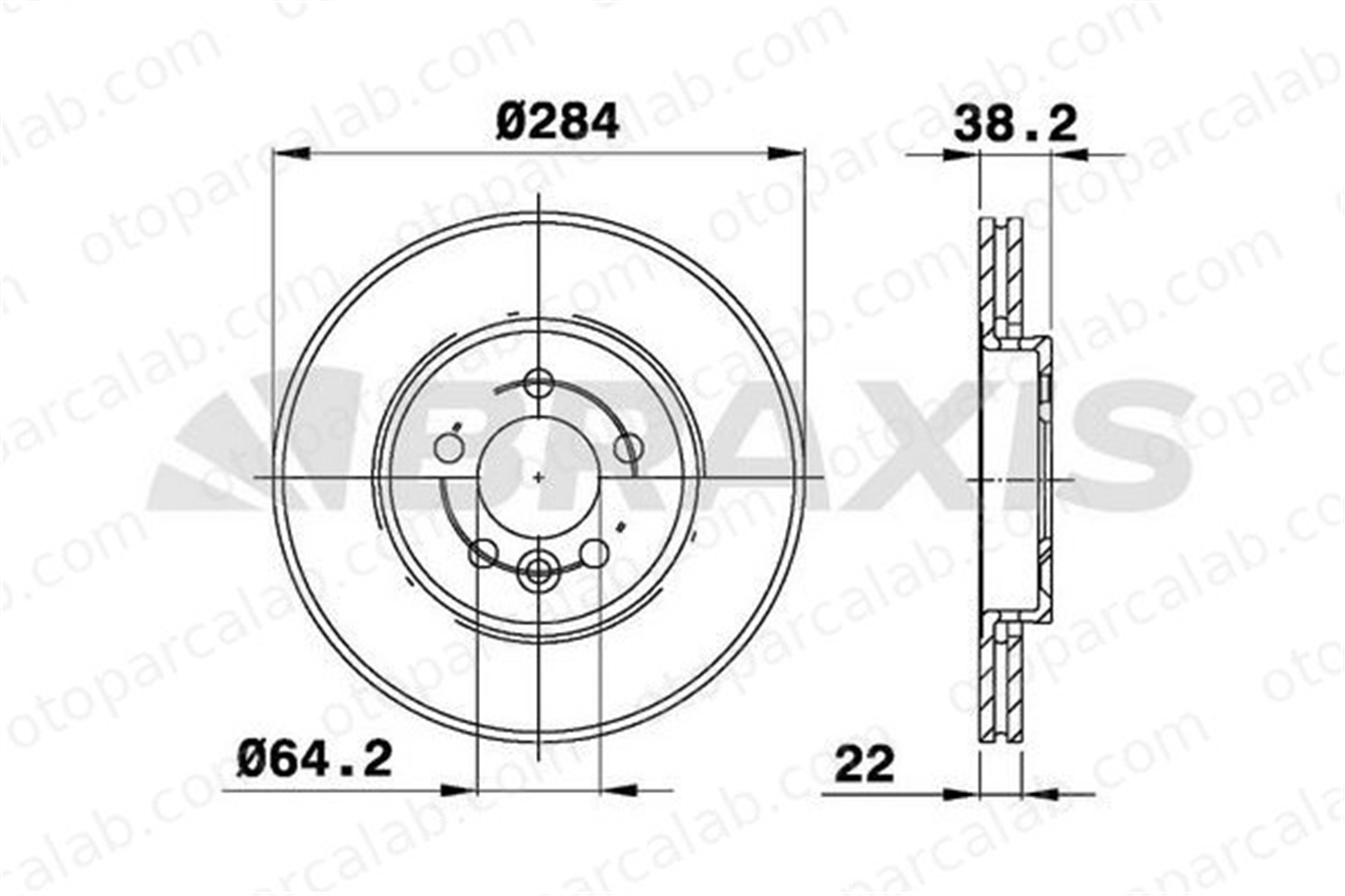 BRAXIS AE0249 Fren Disk Ayna Ön Sağ ve Sol MG MG ZT MG ZT- T SDB000880 SDB100940