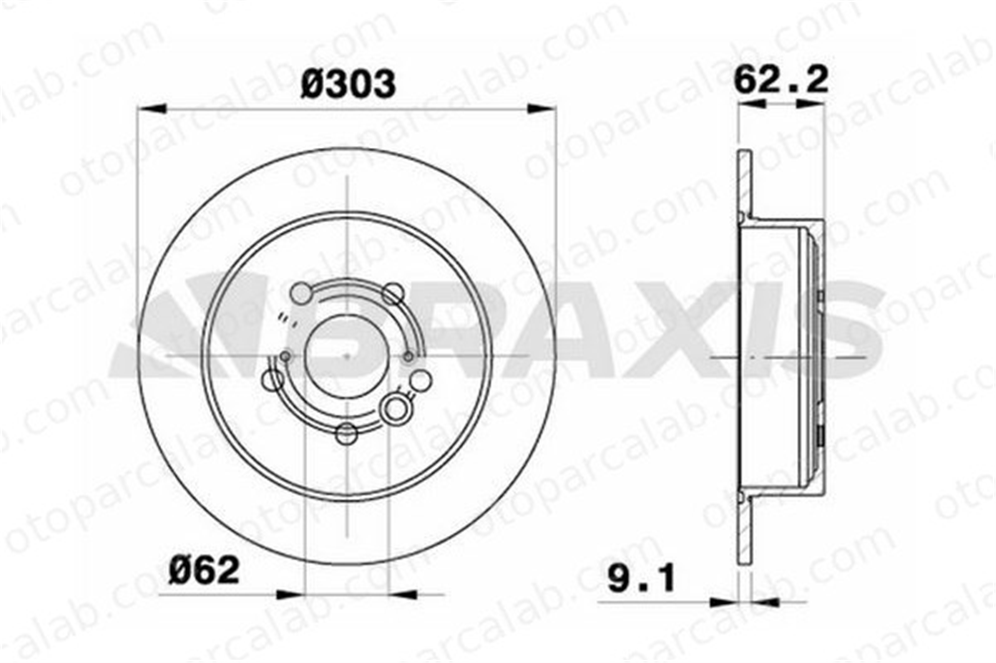 BRAXIS AE0263 Fren Disk Ayna Arka Sağ ve Sol TOYOTA RAV 4 II CHERY TIGGO 4243142041