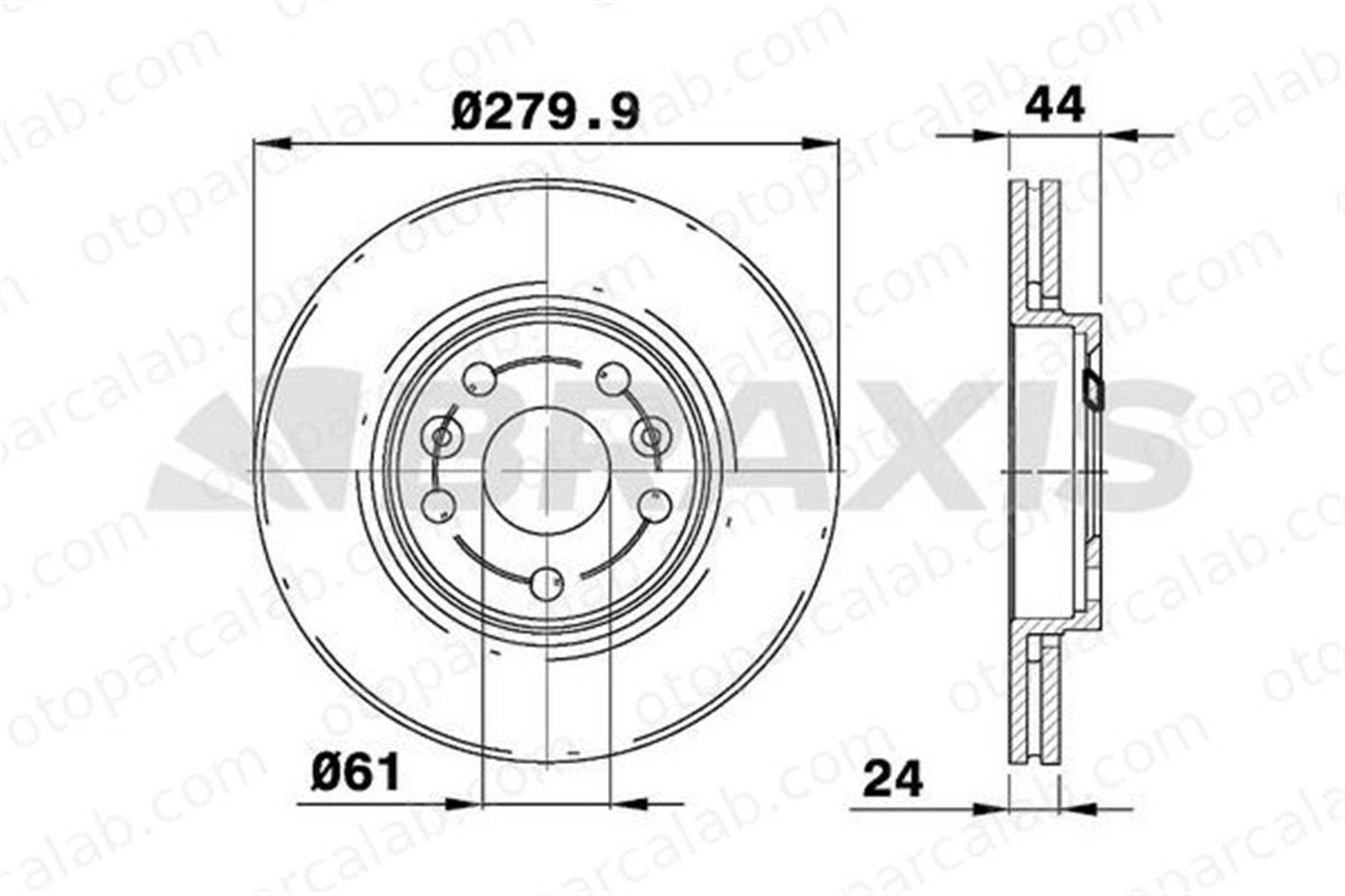BRAXIS AE0777 Fren Disk Ayna Ön Sağ ve Sol RENAULT MEGANE II MEGANE II Coupé-Cabriolet 7701208848