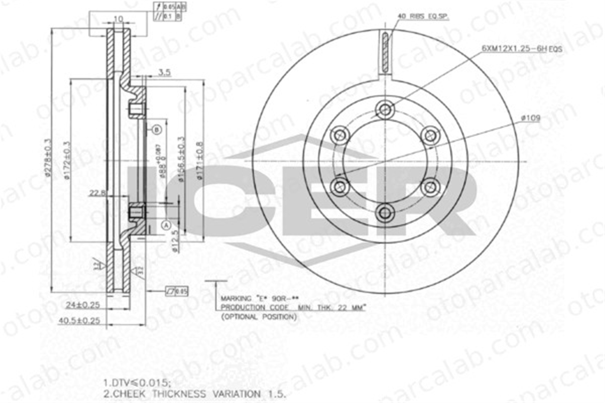 BRAXIS AE0834 Fren Disk Ayna Arka Sağ ve Sol SSANGYONG KORANDO MUSSO 4144105110 4144106210