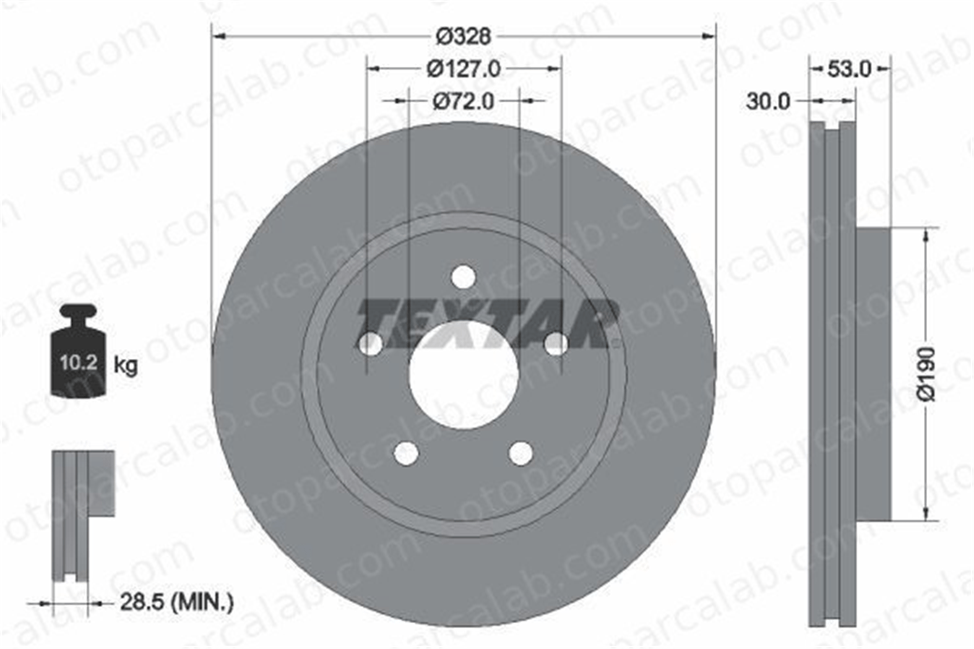 BRAXIS AE0839 Fren Disk Ayna Ön Sağ ve Sol JEEP COMMANDER GRAND CHEROKEE III 1052089269AB 52089269AB