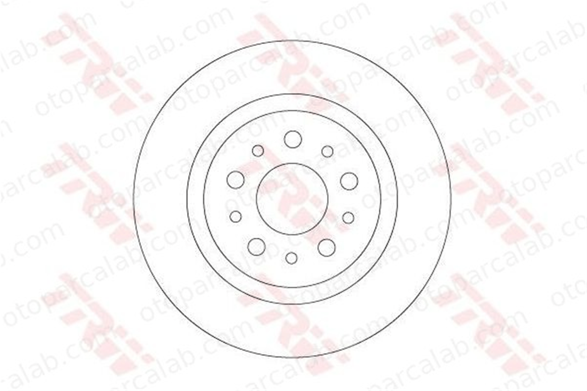 BRAXIS AE1034 Fren Disk Ayna Arka Sağ ve Sol FIAT TIPO Hatchback TIPO Station wagon 51914664 52026319