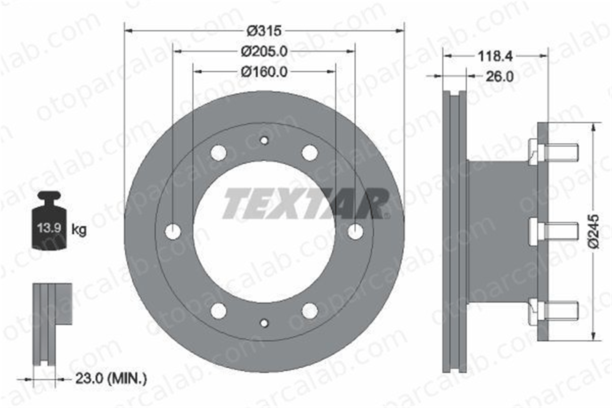 BRAXIS AE1064 Fren Disk Ayna Ön Sağ ve Sol LANCIA DELTA I FIAT 124 Spider 1904532 7168368