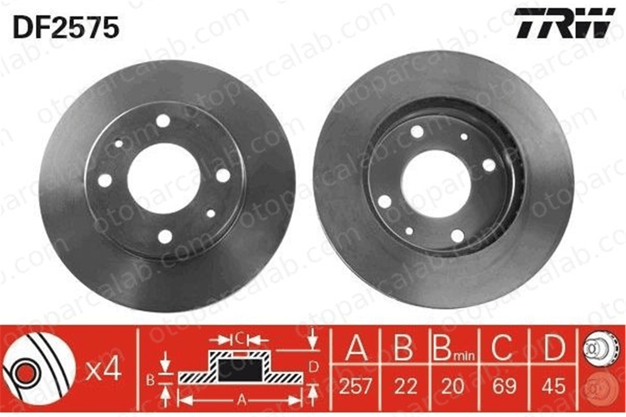 BRAXIS AE1106 Fren Disk Ayna Ön Sağ ve Sol HYUNDAI SONATA III SONATA II 5171233001 5171233010
