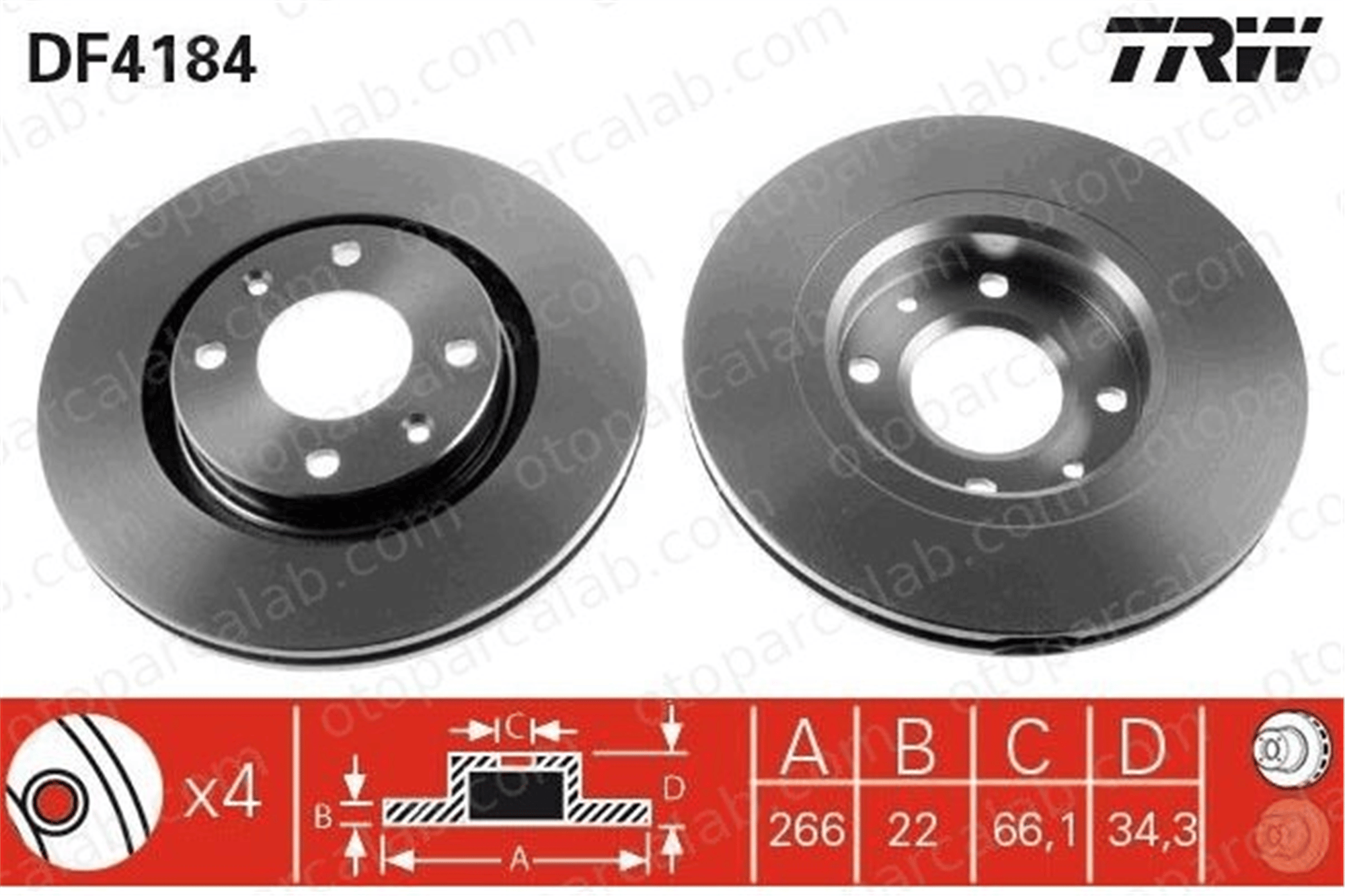 BRAXIS AE1373 Fren Disk Ayna Ön Sağ ve Sol PEUGEOT 208 I PARTNER Kasa/büyük limuzin 4249G1 1613191380