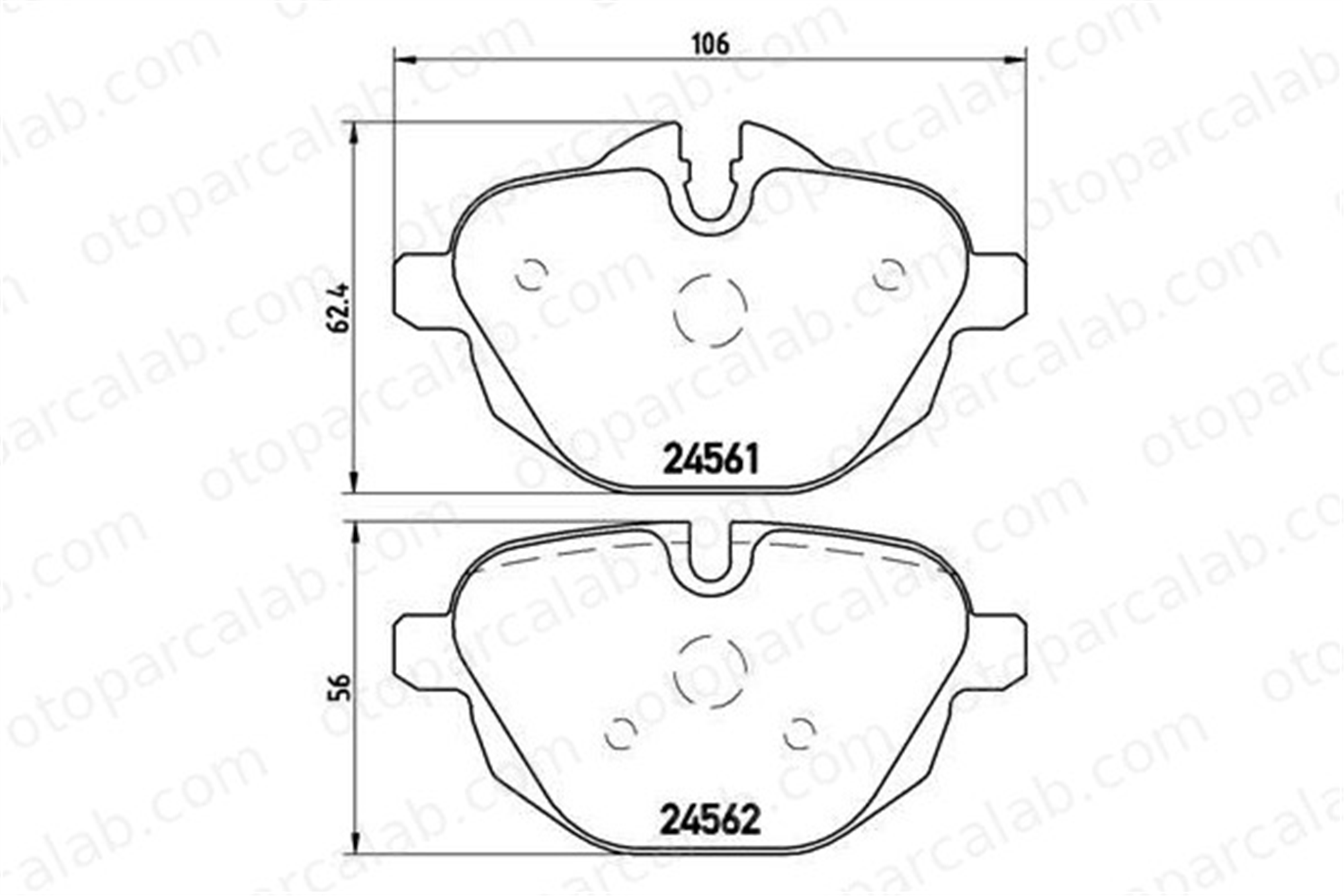 BREMBO P 06 064X Fren Disk Balata Ön BMW 5 5 Touring P06064X 2456870