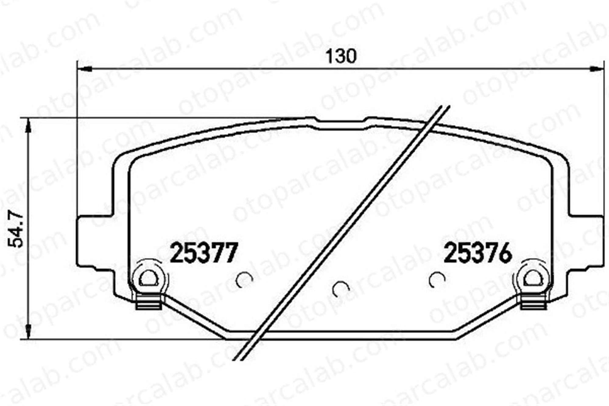 BREMBO P 11 032 Fren Disk Balata Arka DODGE JOURNEY FIAT FREEMONT K68159526AC 68144209AA