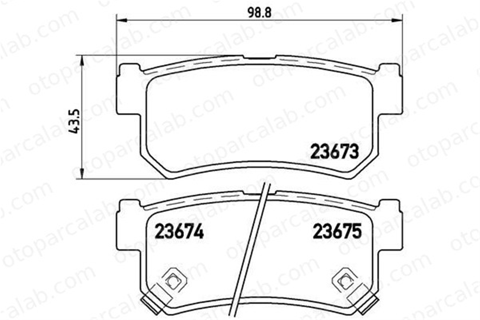 BREMBO P 15 010 Fren Disk Balata Arka SSANGYONG REXTON / REXTON II KYRON 48413090A0 4841308050