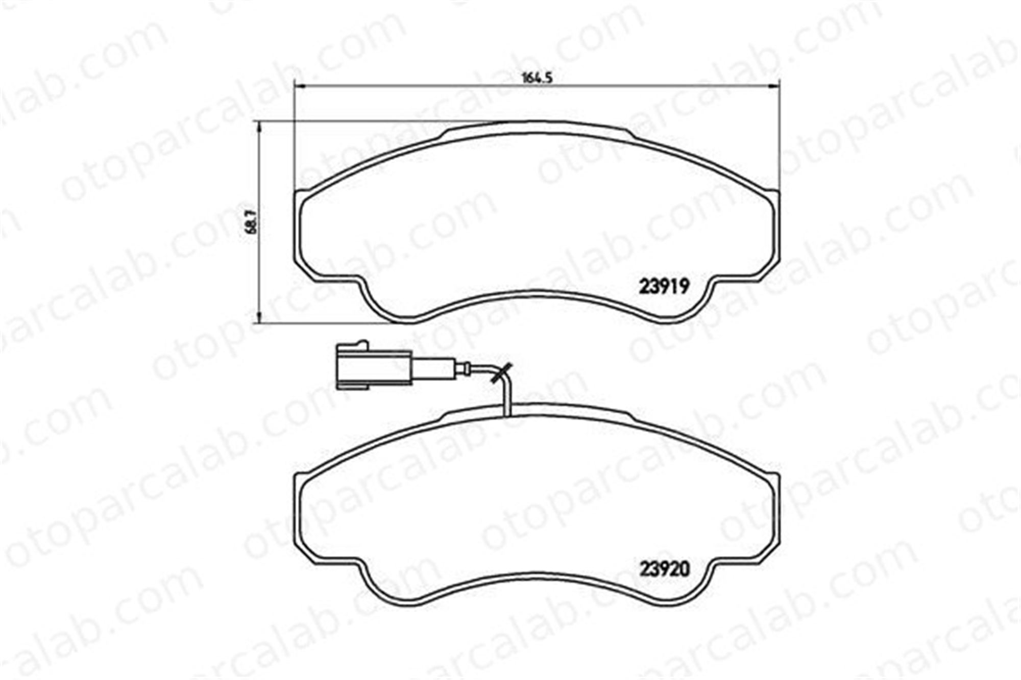 BREMBO P 23 092 Fren Disk Balata Ön FIAT DUCATO Minibüs/Otobüs DUCATO Panelvan/Van 71752978 425244