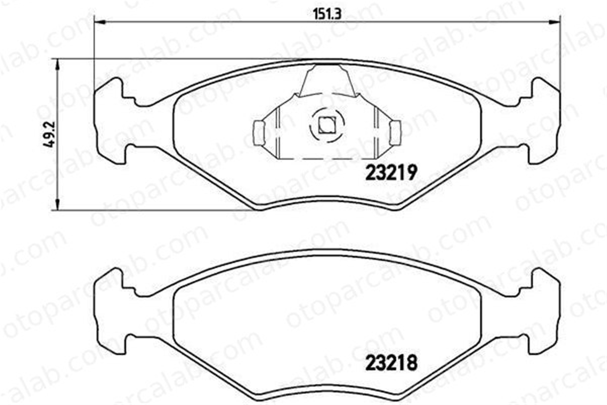 BREMBO P 23 124 Fren Disk Balata Ön FIAT PALIO PALIO Weekend 7078947 9947917