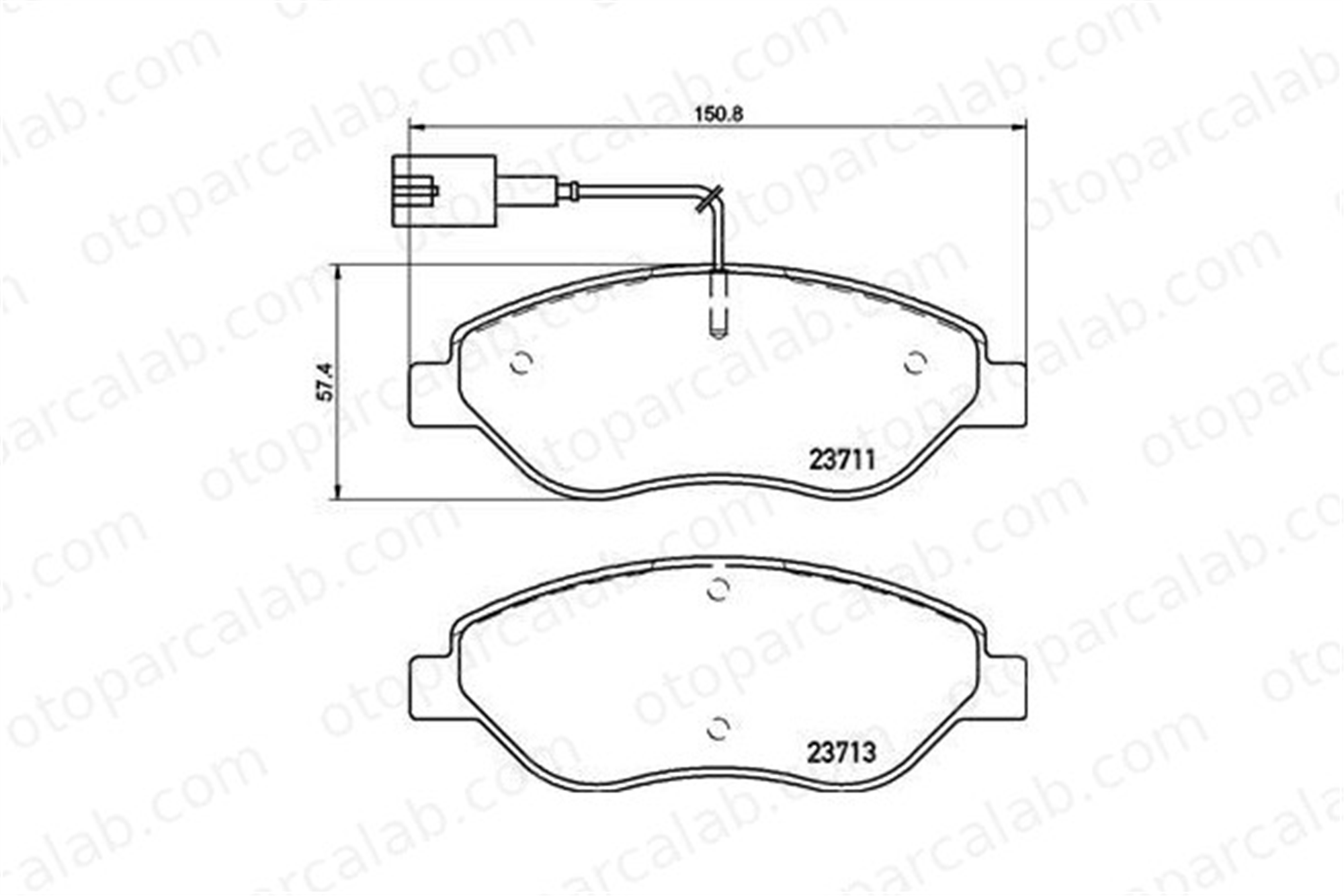 BREMBO P 23 145 Fren Disk Balata Ön ALFA ROMEO MITO LANCIA DELTA III 77365188 77365808