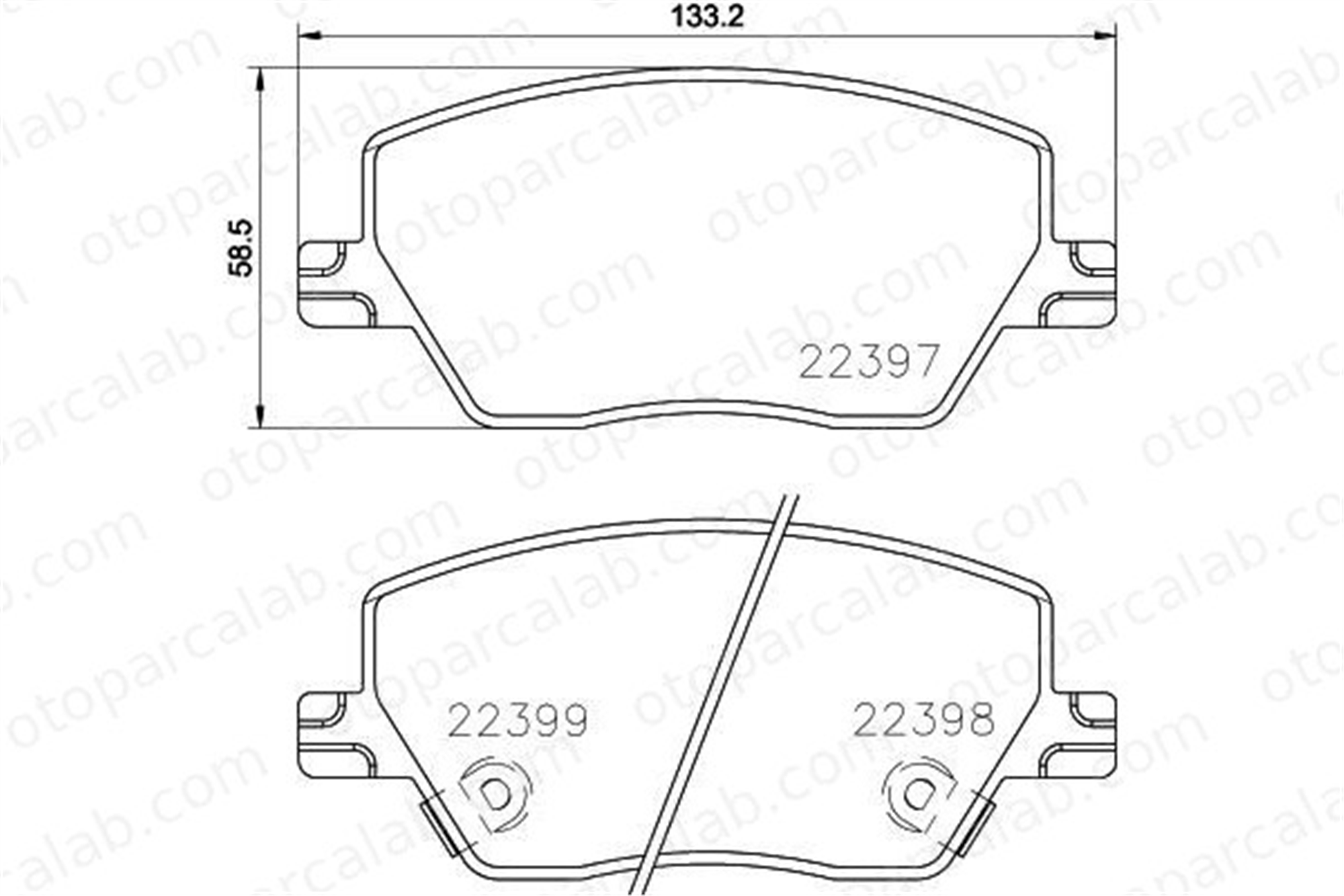 BREMBO P 23 170 Fren Disk Balata Ön FIAT TIPO Hatchback TIPO Station wagon 77367910 77367628