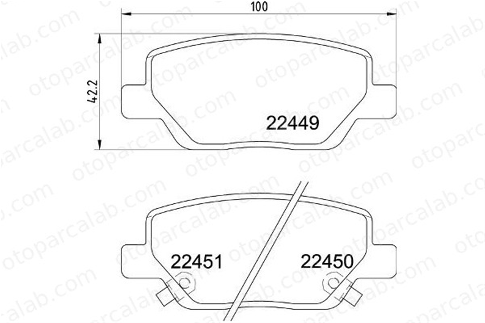 BREMBO P 23 179 Fren Disk Balata Arka FIAT TIPO Hatchback TIPO Station wagon 77367717